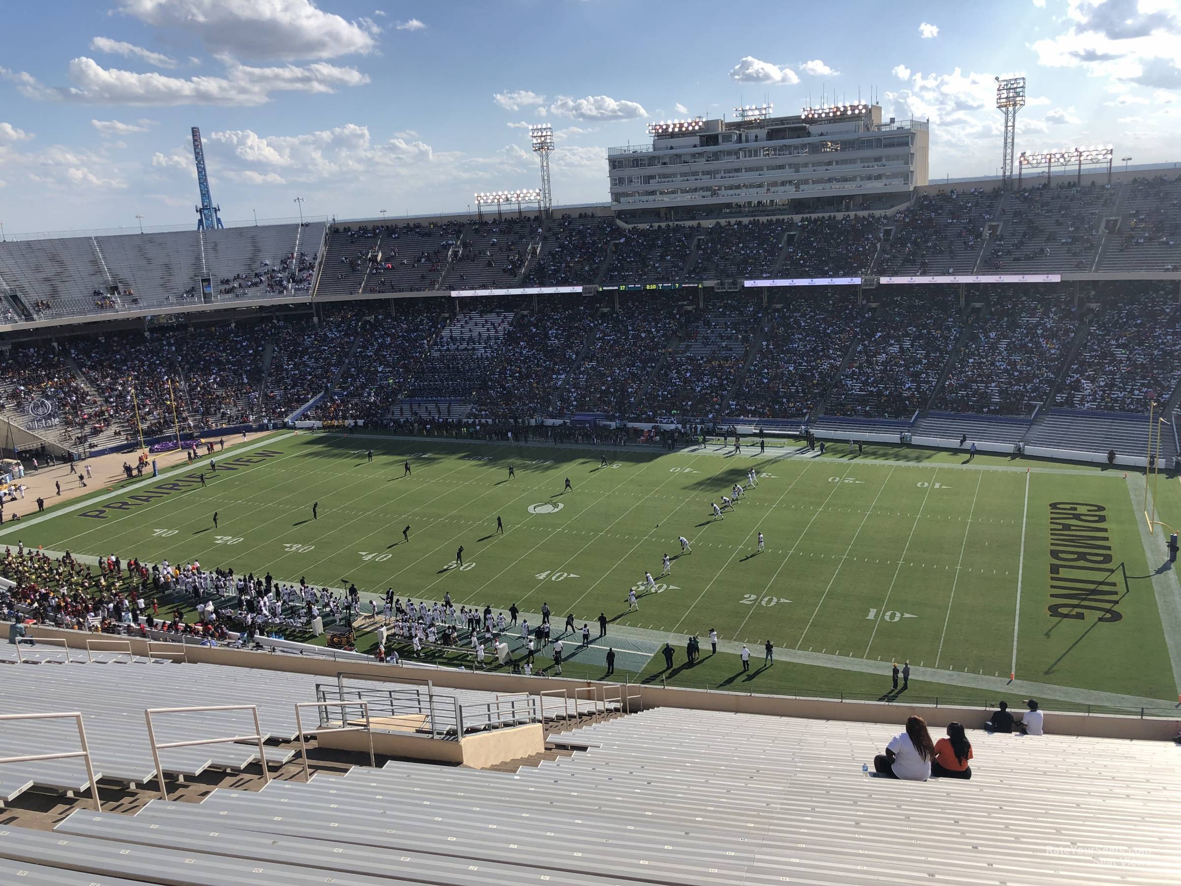 section 125, row 36 seat view  - cotton bowl stadium