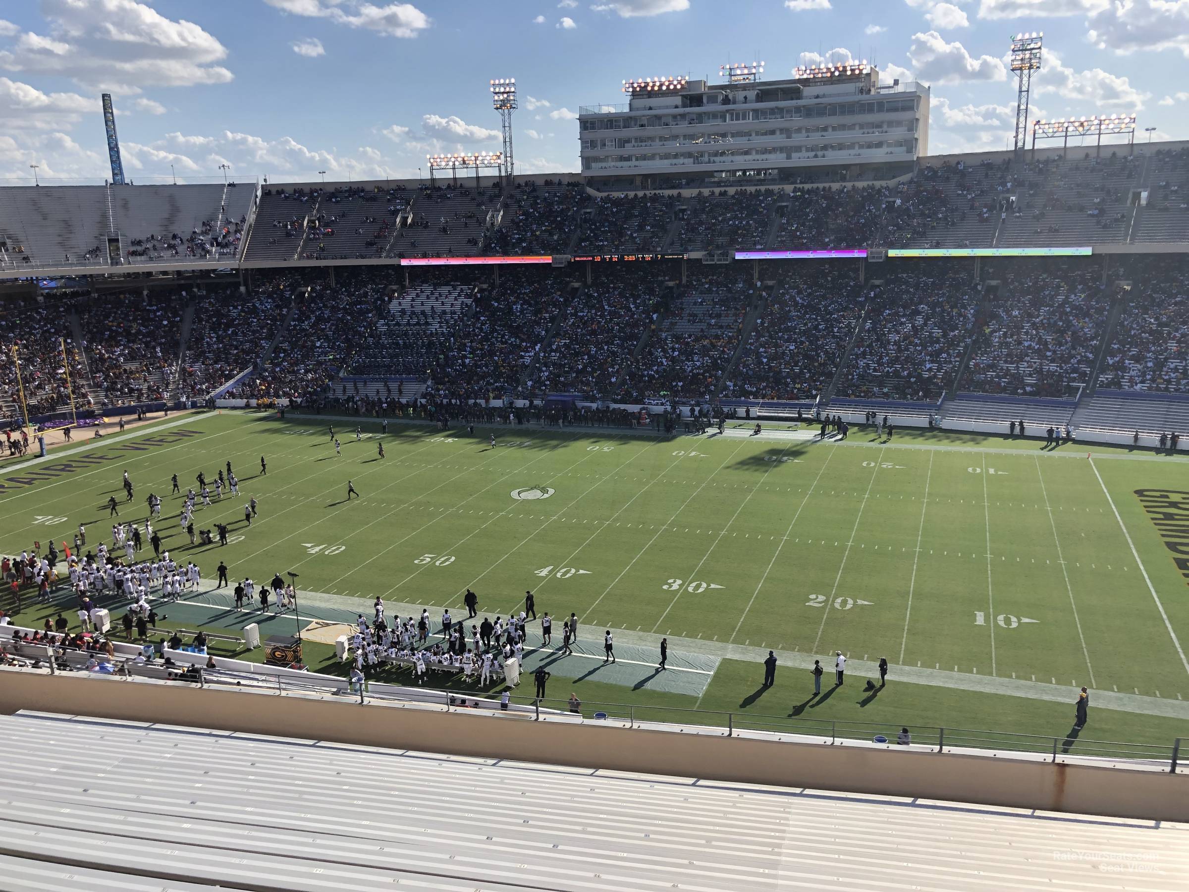section 126, row 16 seat view  - cotton bowl stadium