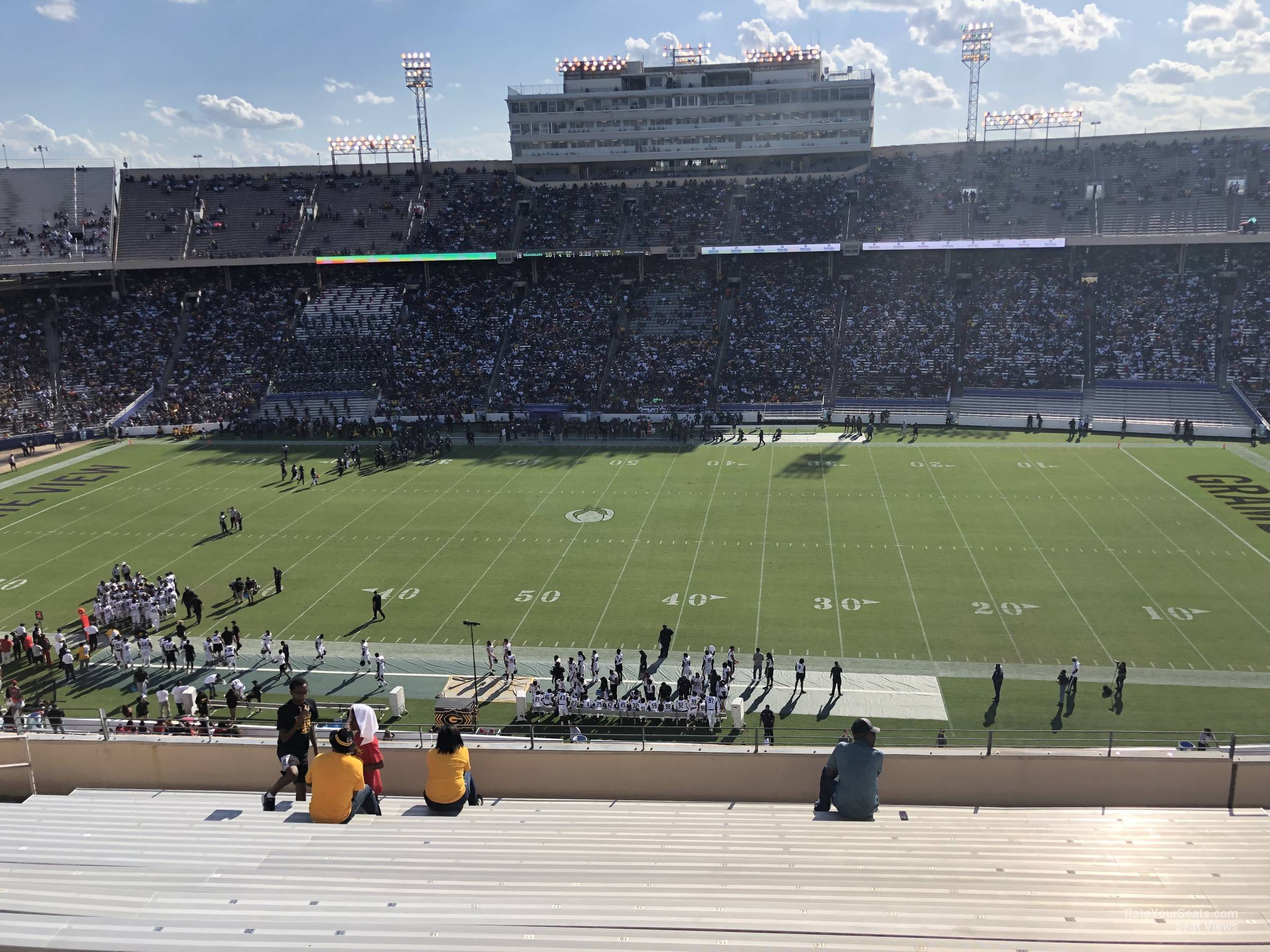 section 127, row 16 seat view  - cotton bowl
