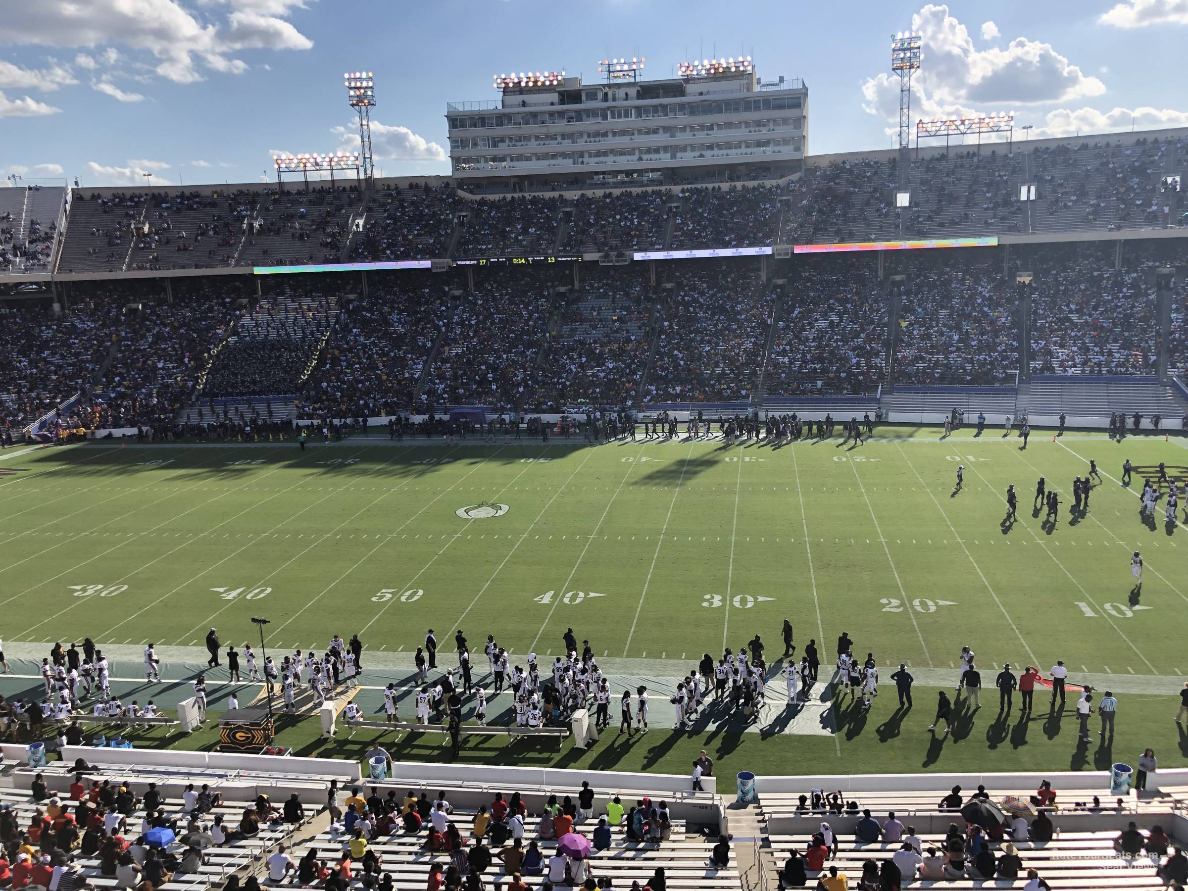 section 127, row 2 seat view  - cotton bowl