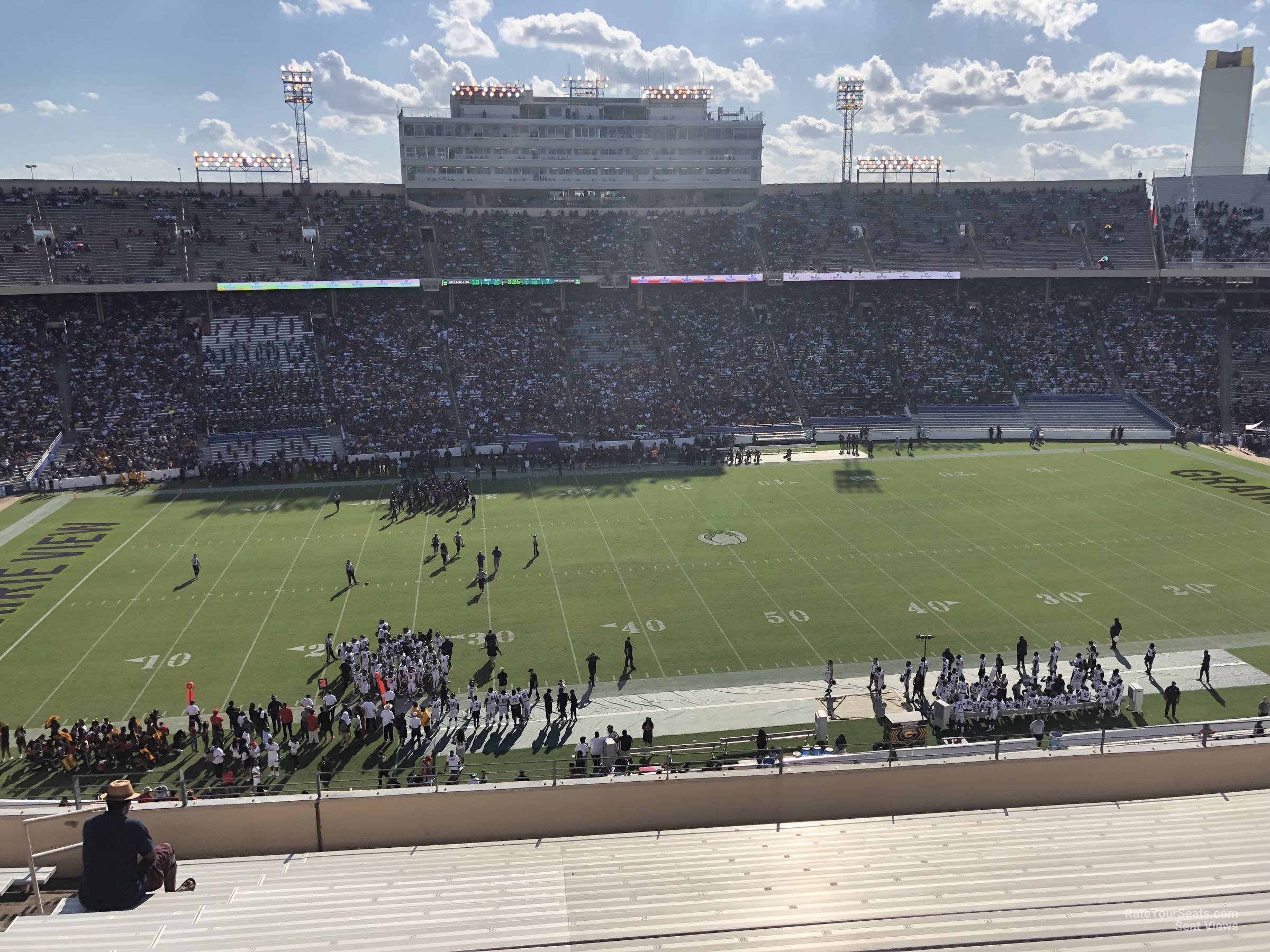 section 129, row 16 seat view  - cotton bowl