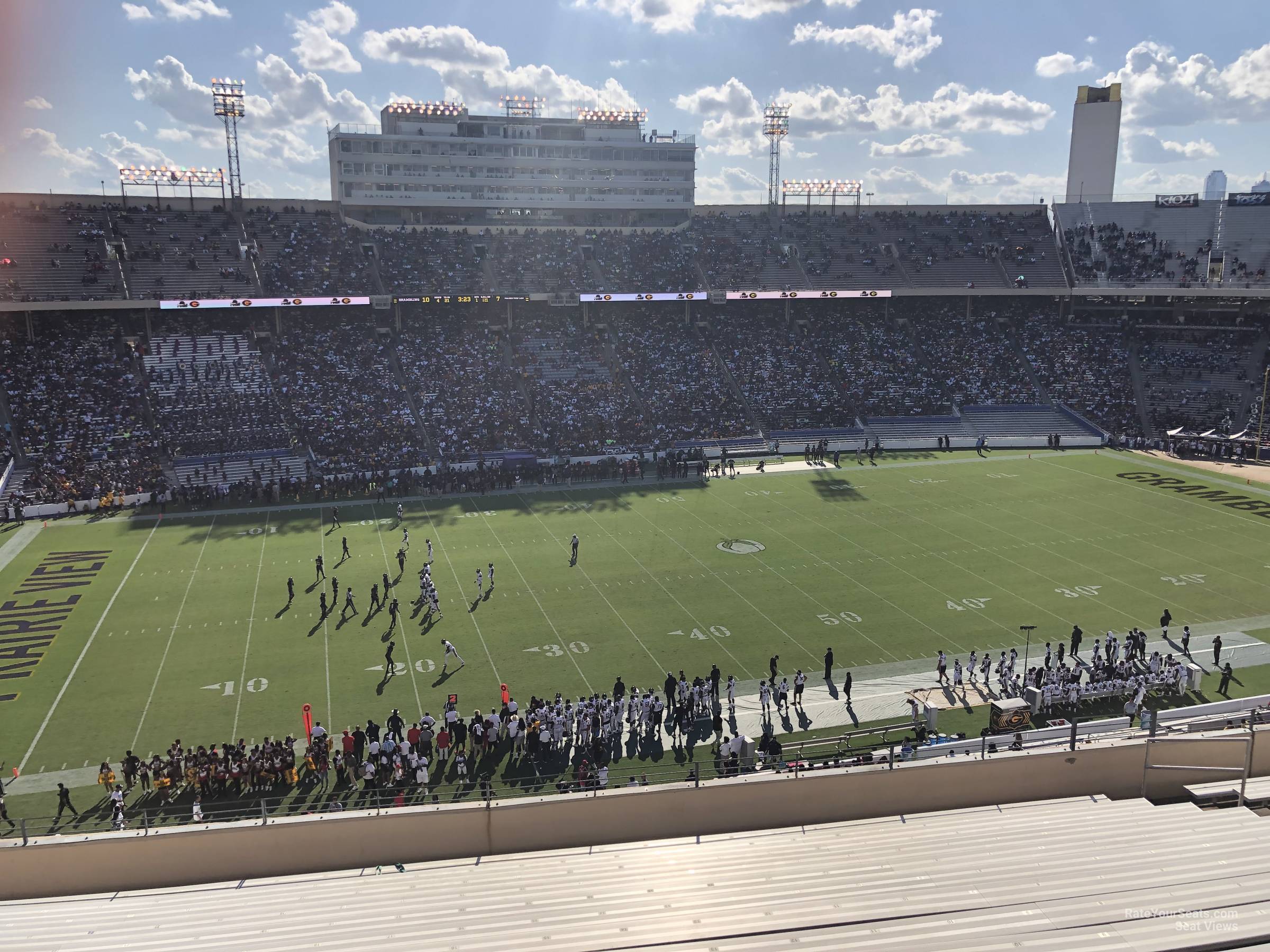 section 130, row 16 seat view  - cotton bowl