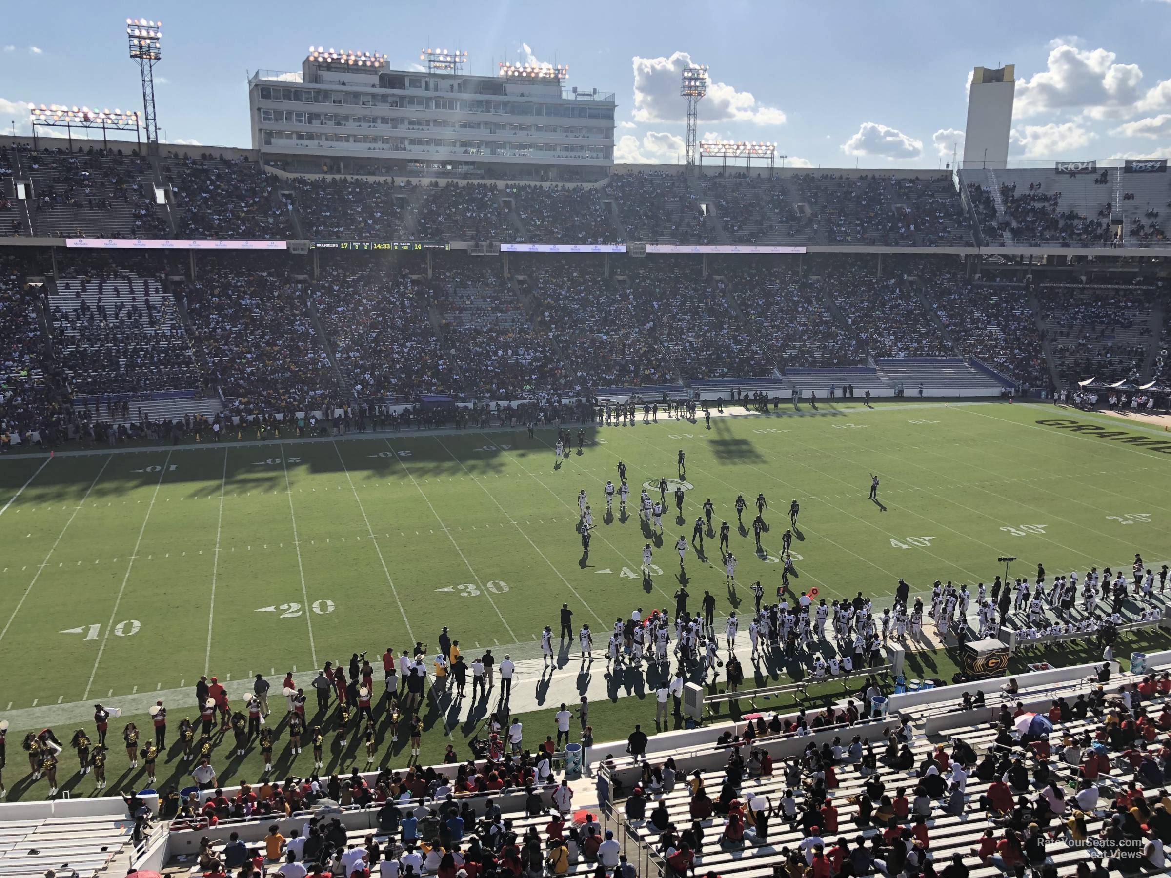 section 130, row 2 seat view  - cotton bowl stadium