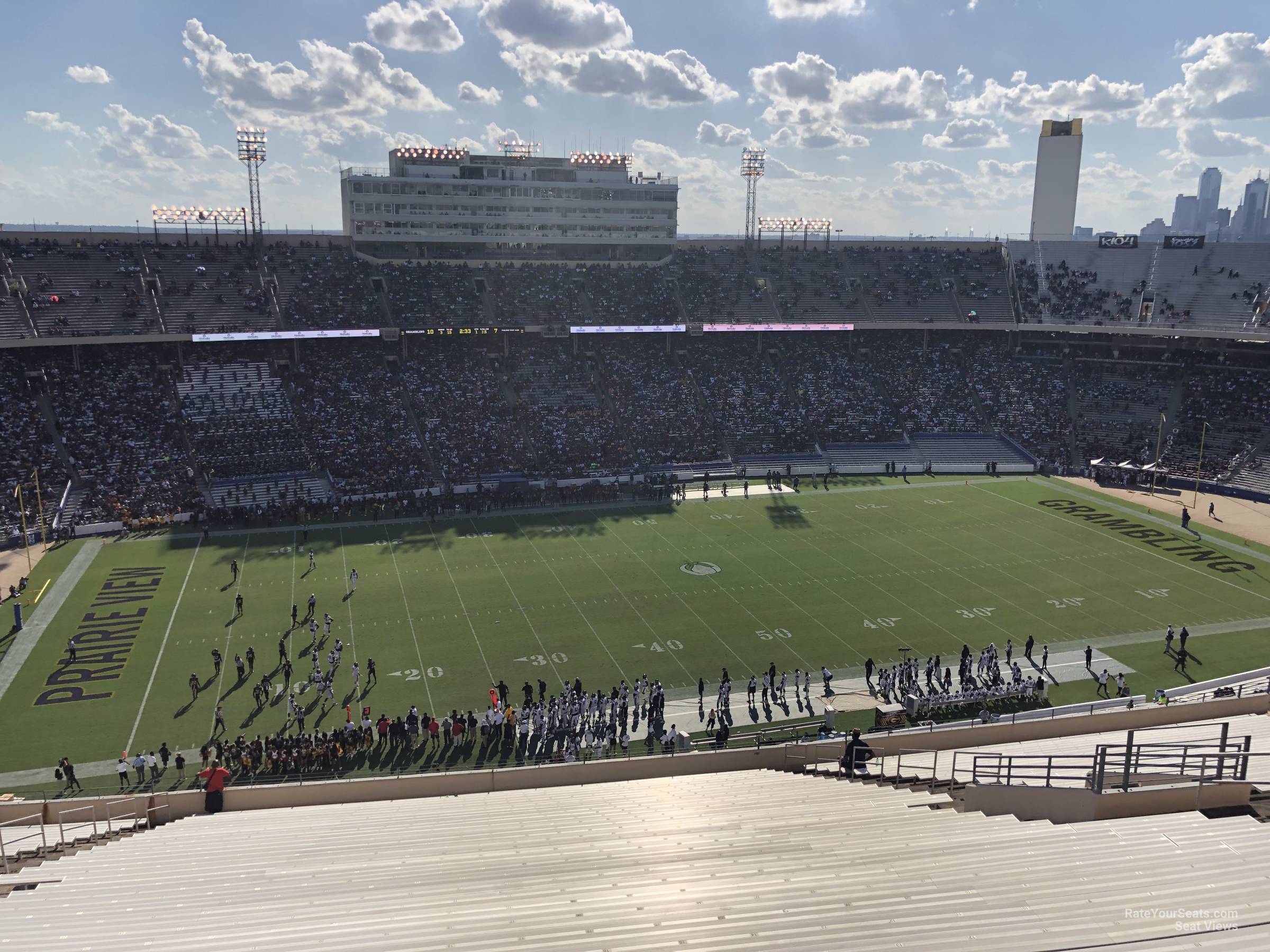 section 130, row 36 seat view  - cotton bowl