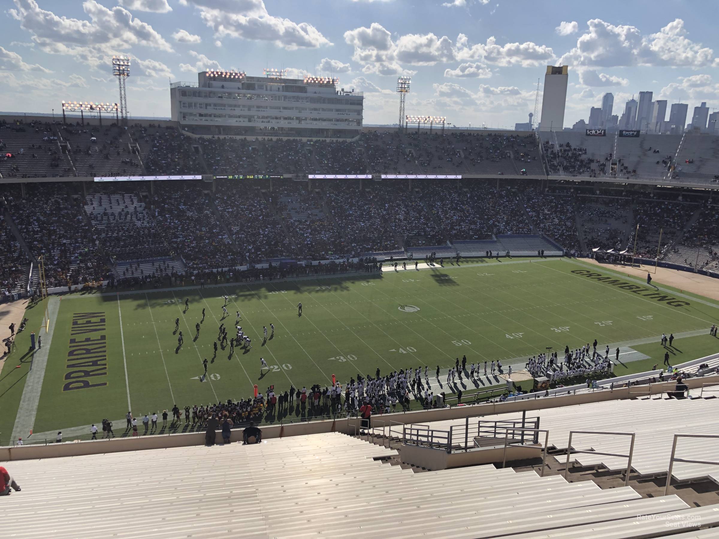 section 131, row 36 seat view  - cotton bowl