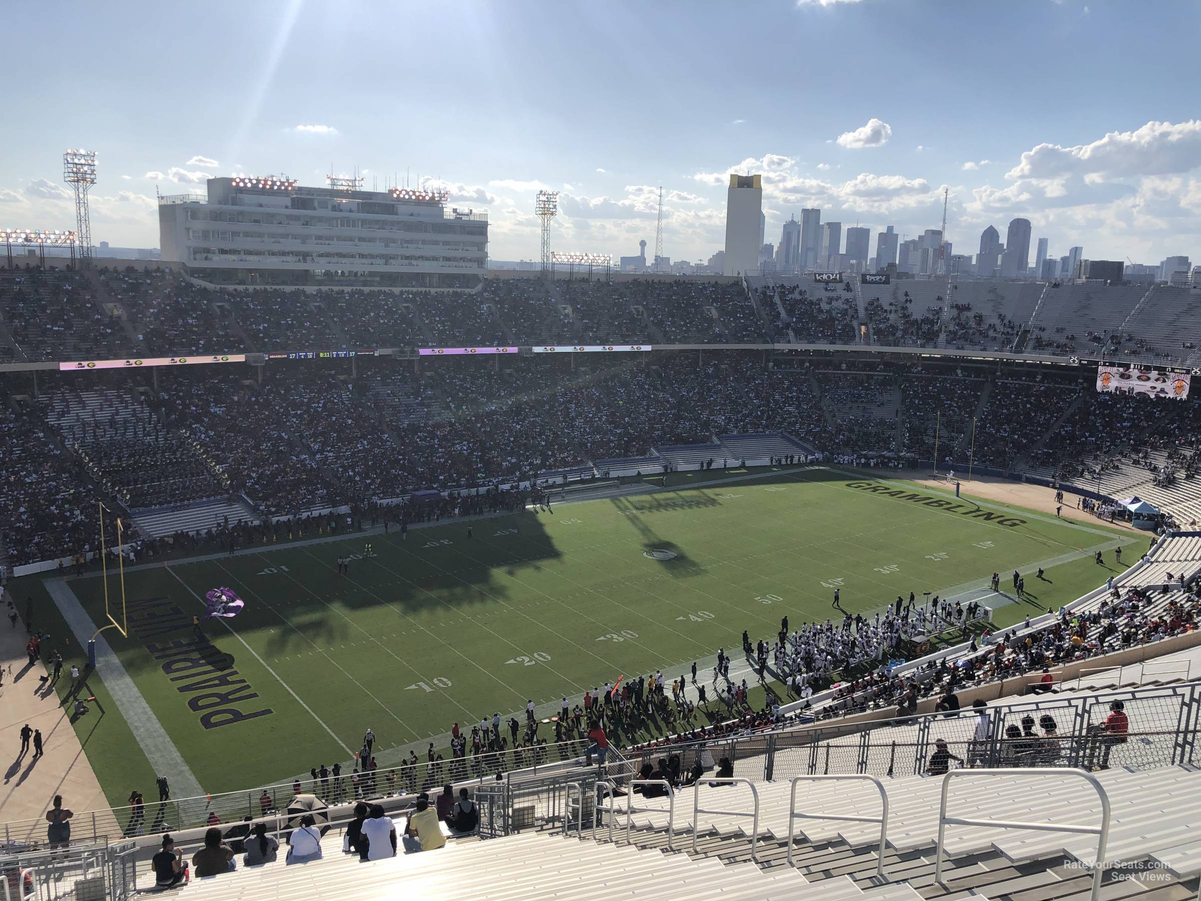 section 133, row 34 seat view  - cotton bowl