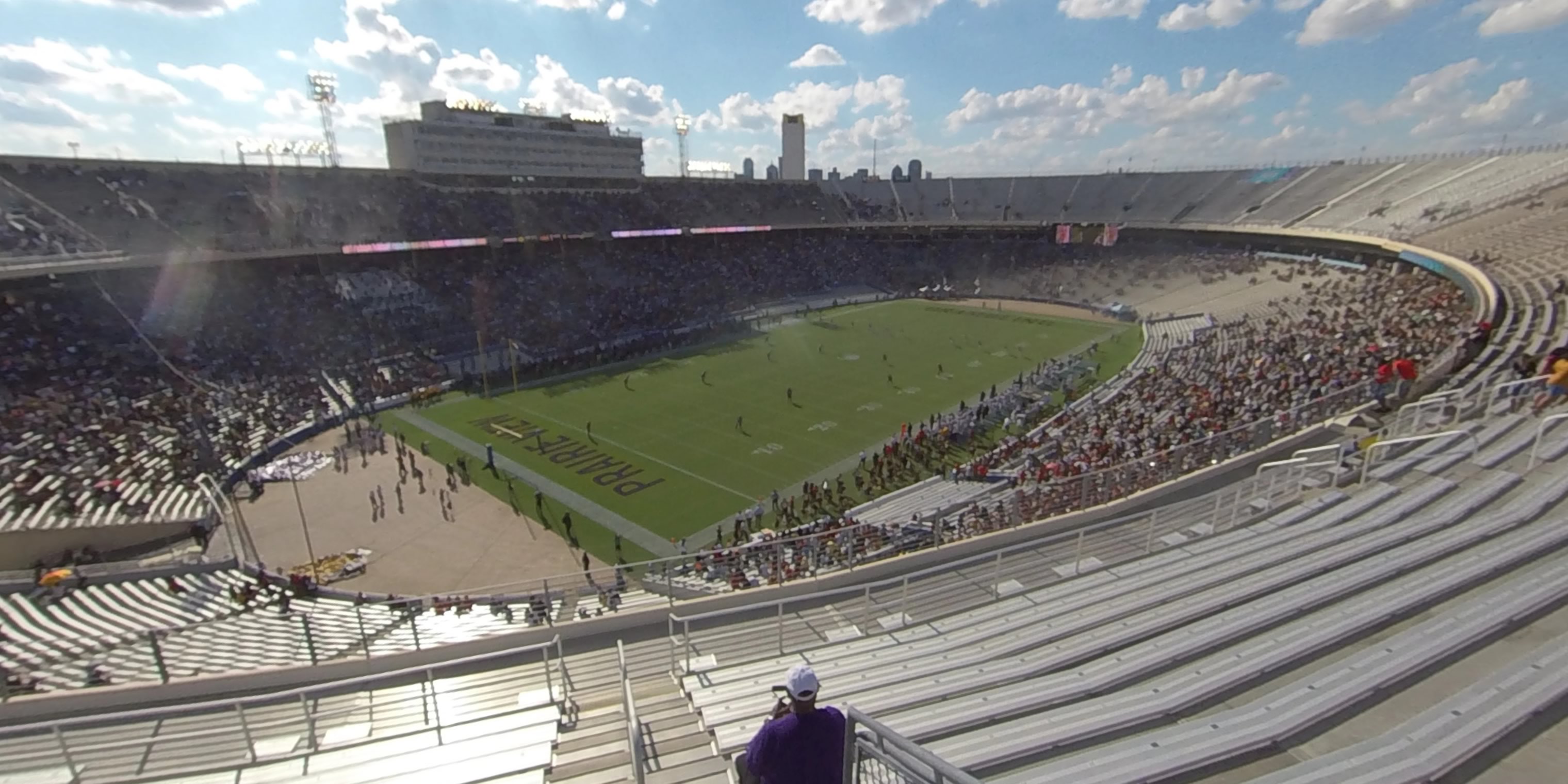 section 134 panoramic seat view  - cotton bowl