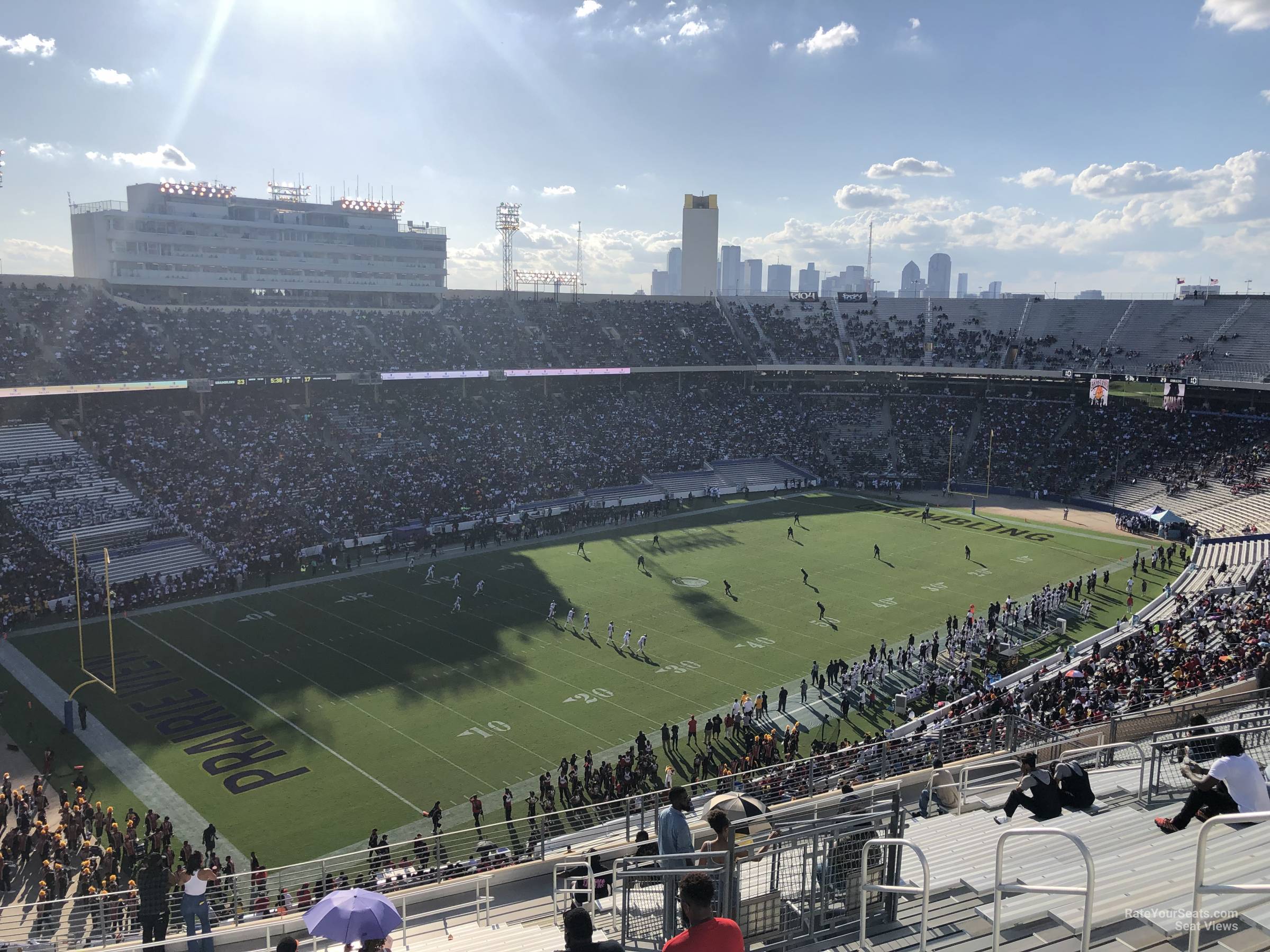 section 134, row 22 seat view  - cotton bowl