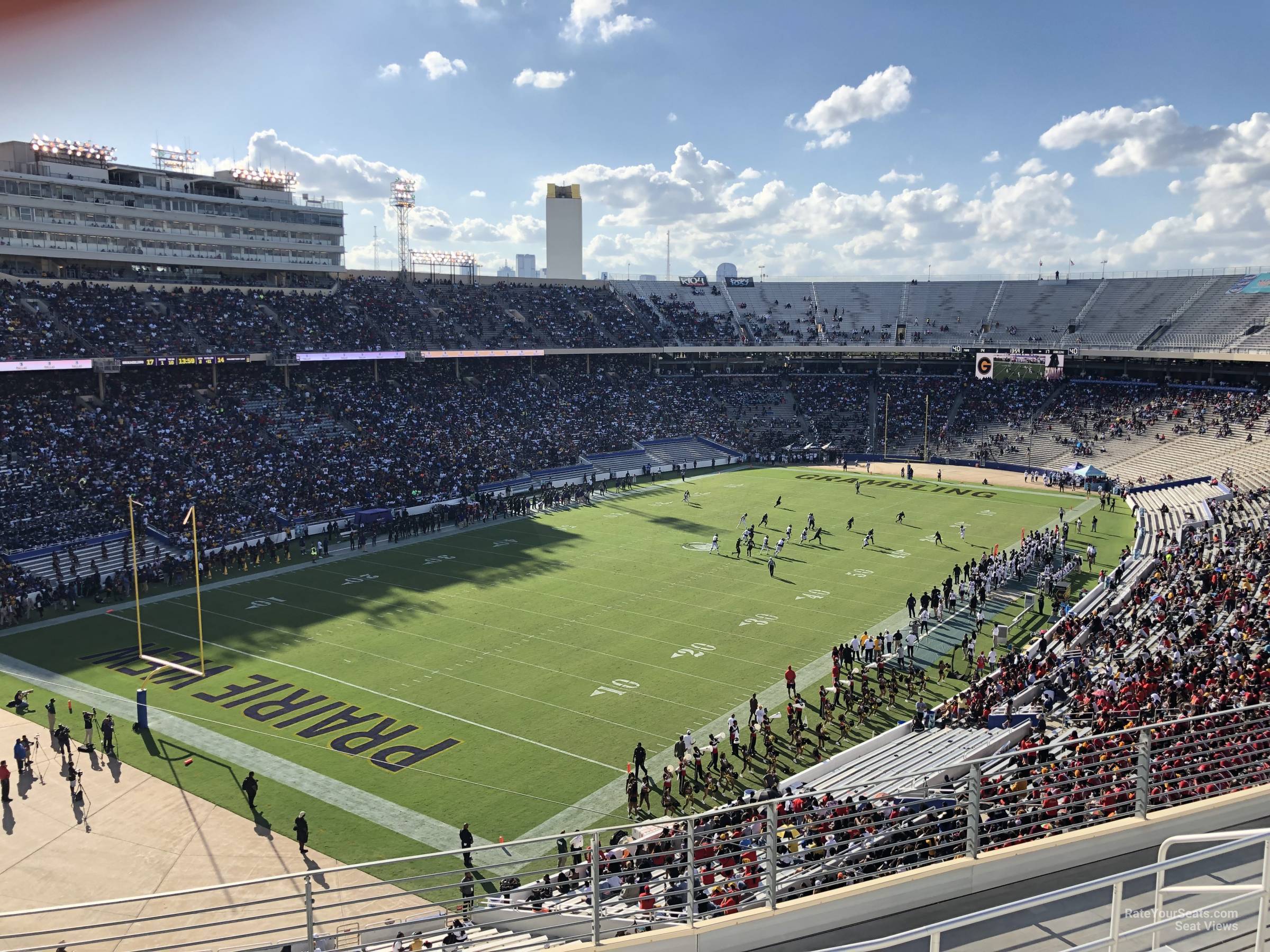 section 135, row 8 seat view  - cotton bowl stadium