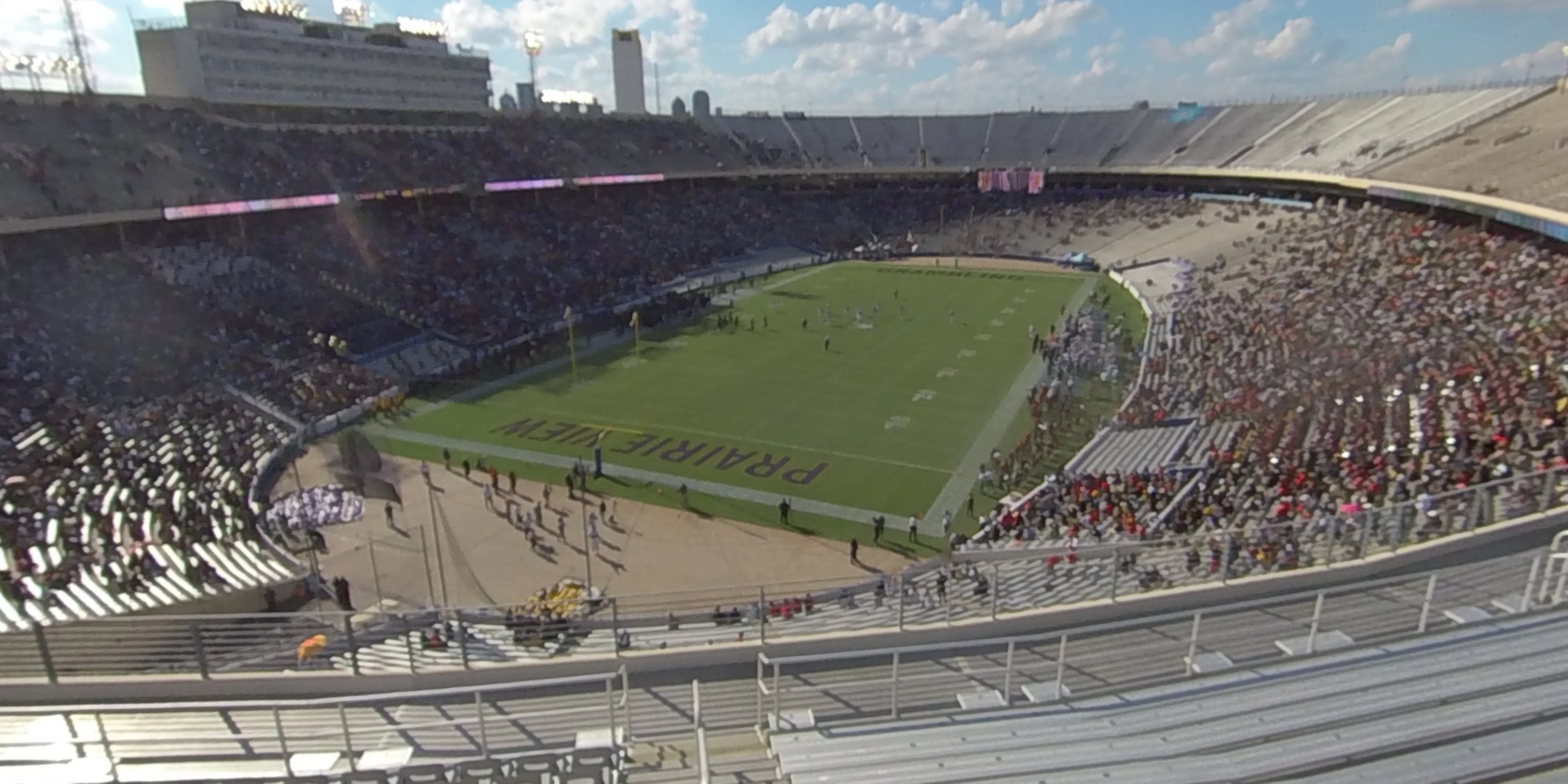section 136 panoramic seat view  - cotton bowl