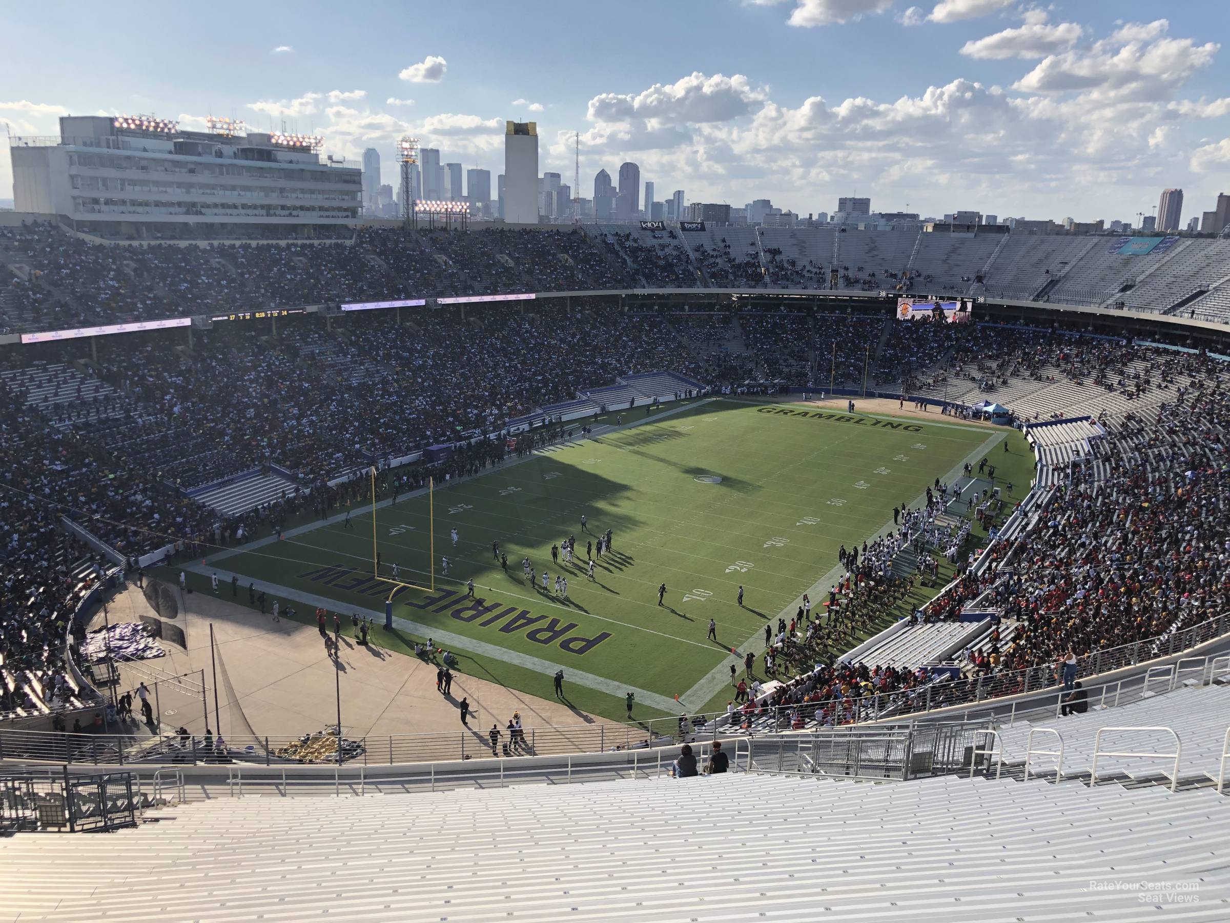 section 136, row 34 seat view  - cotton bowl