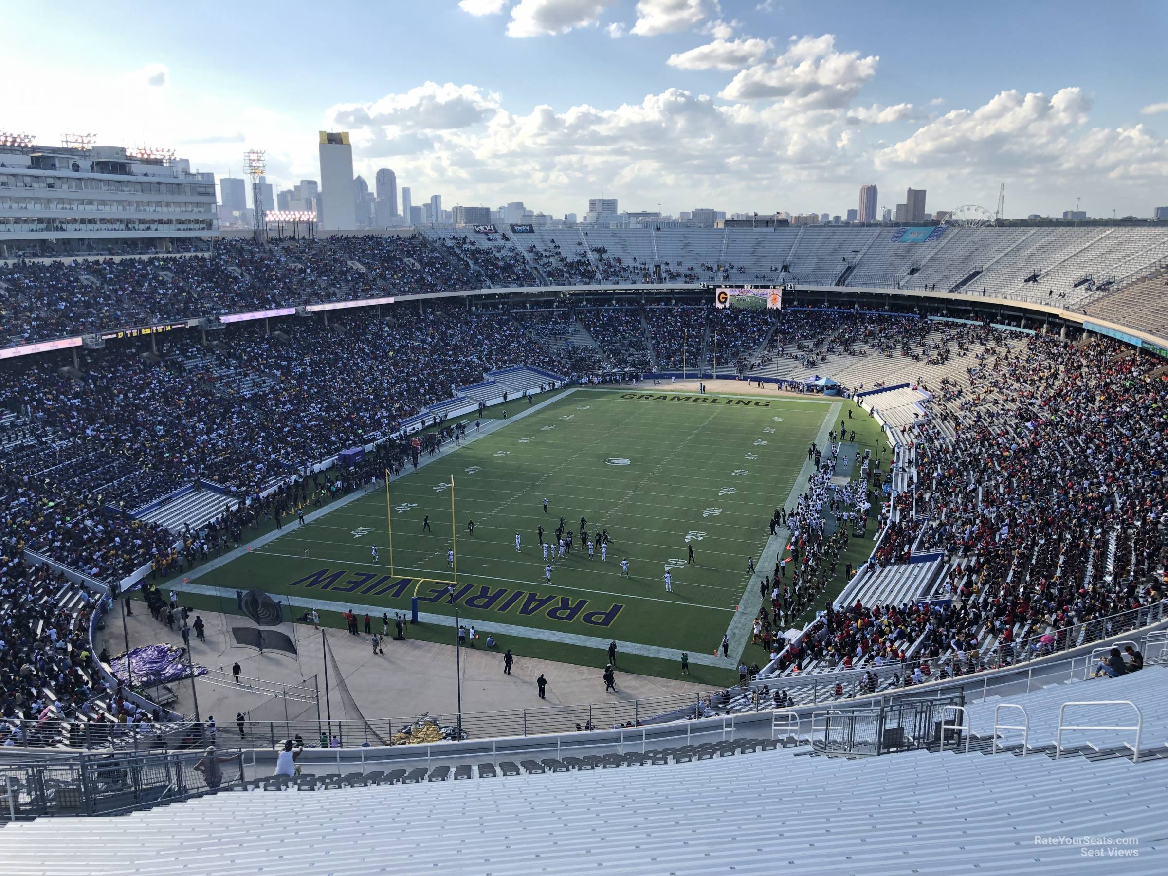 section 137, row 34 seat view  - cotton bowl