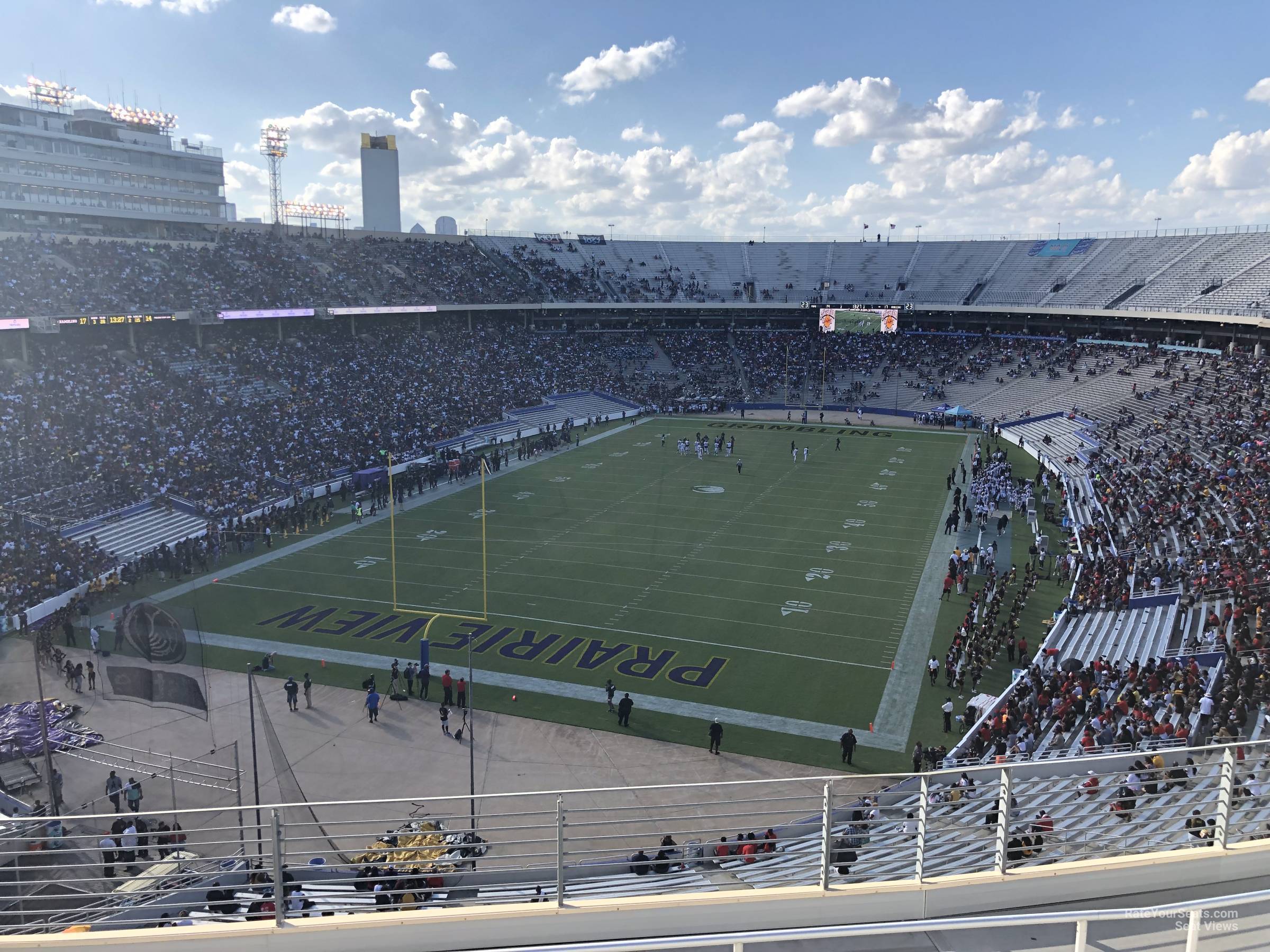 section 137, row 8 seat view  - cotton bowl