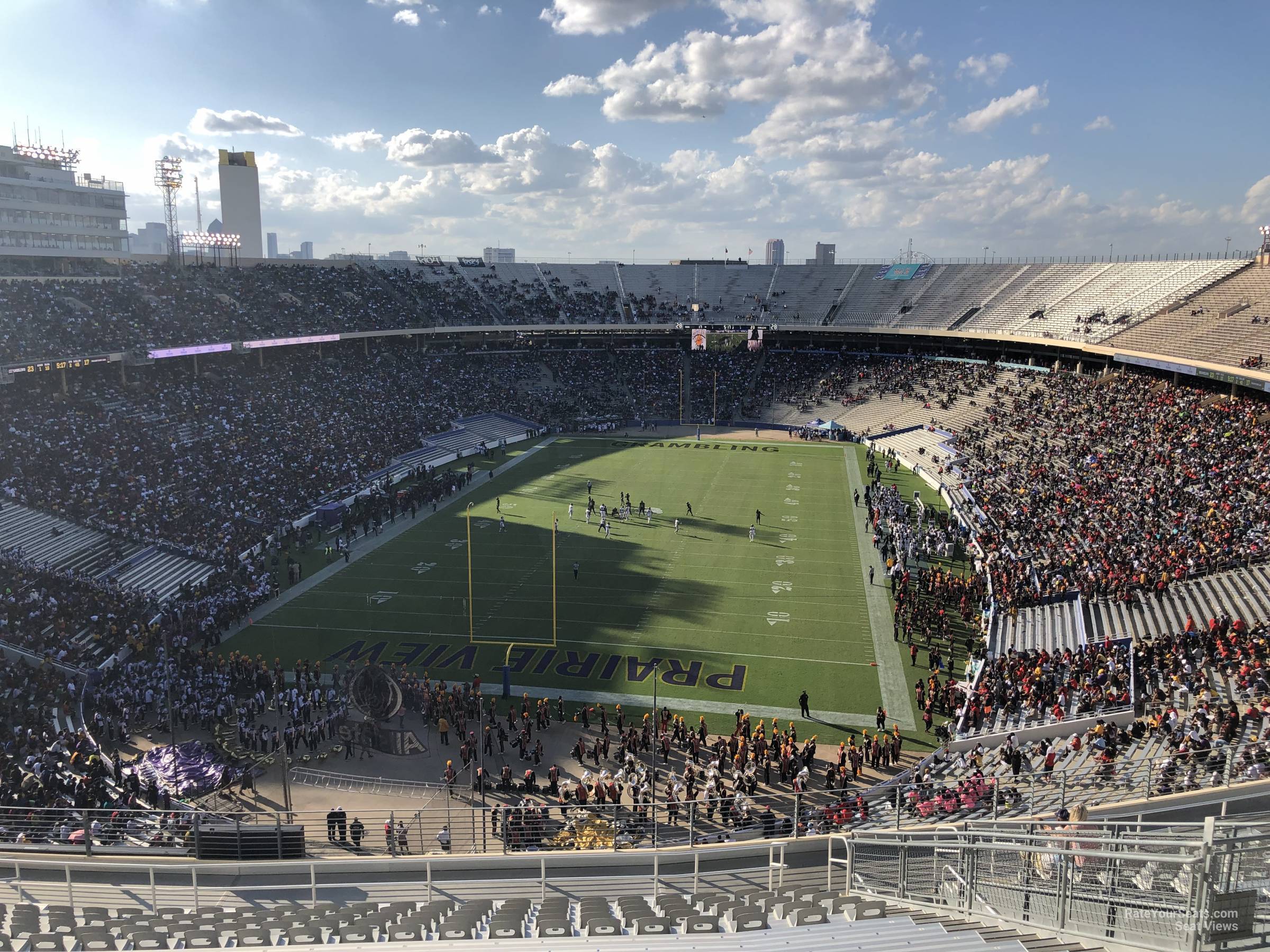 section 138, row 22 seat view  - cotton bowl stadium