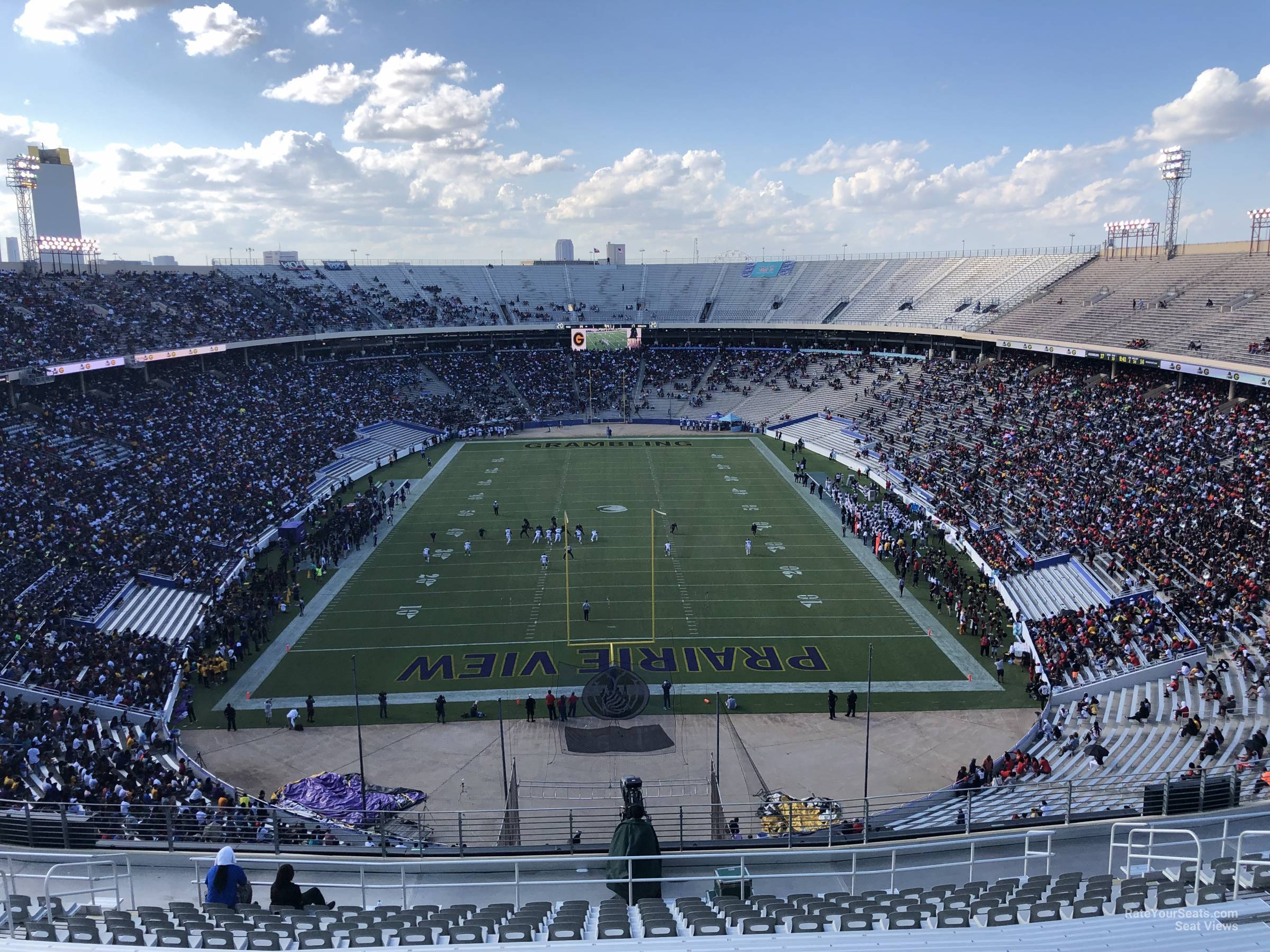 section 139, row 22 seat view  - cotton bowl
