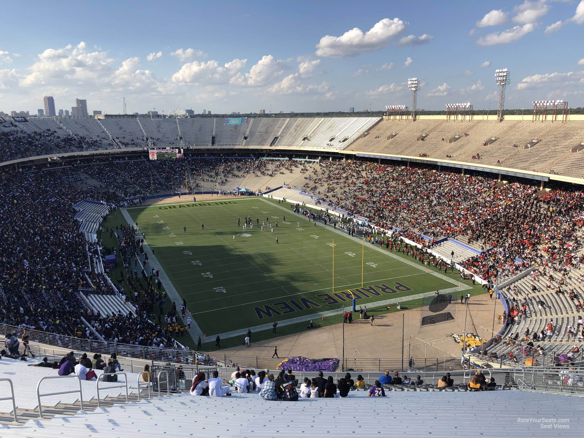 section 141, row 34 seat view  - cotton bowl