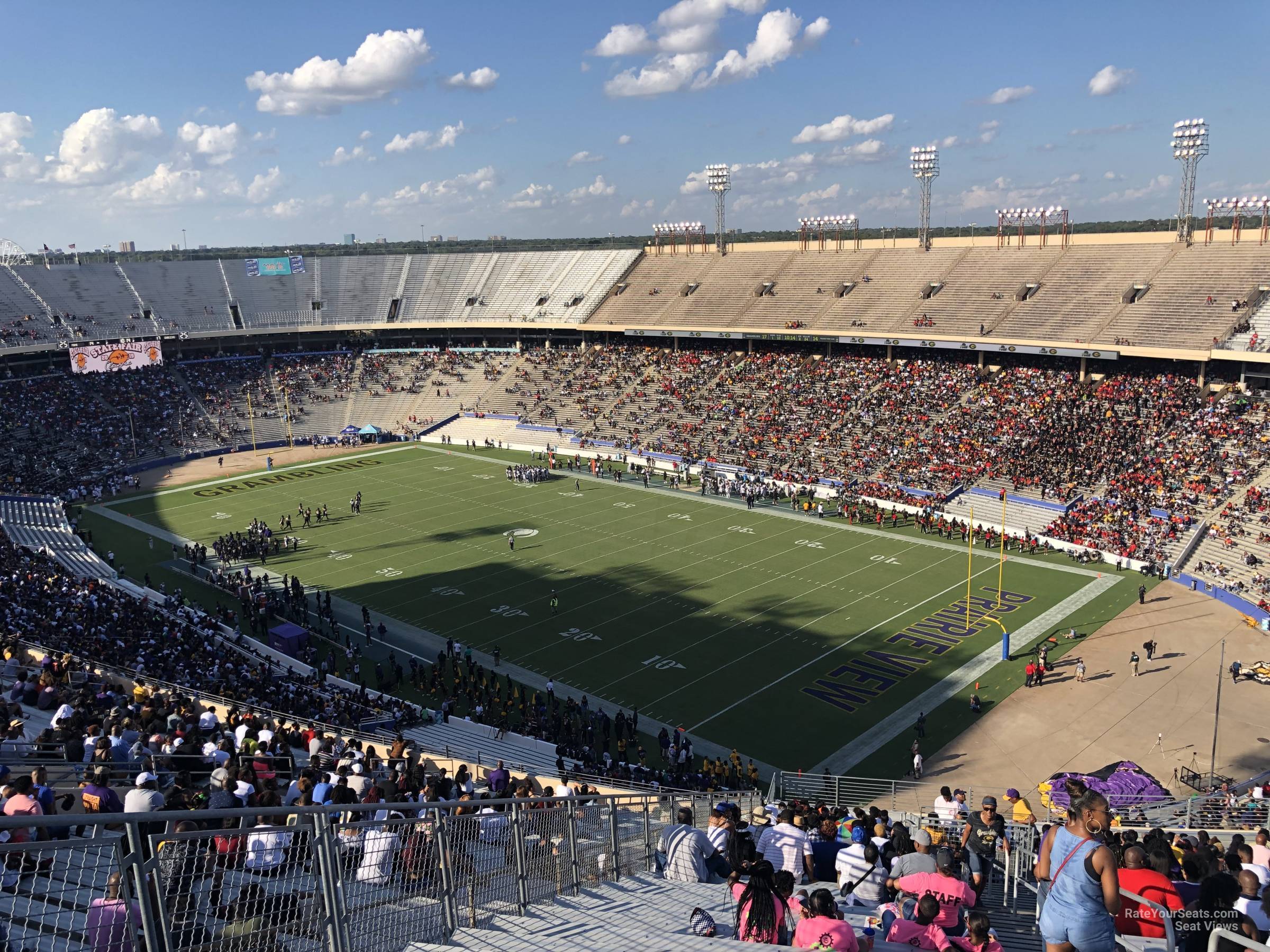 section 144, row 34 seat view  - cotton bowl