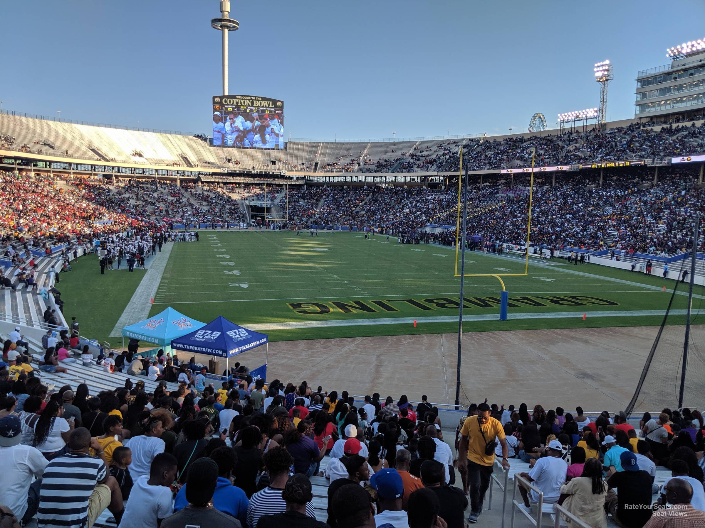 section 17, row 30 seat view  - cotton bowl stadium