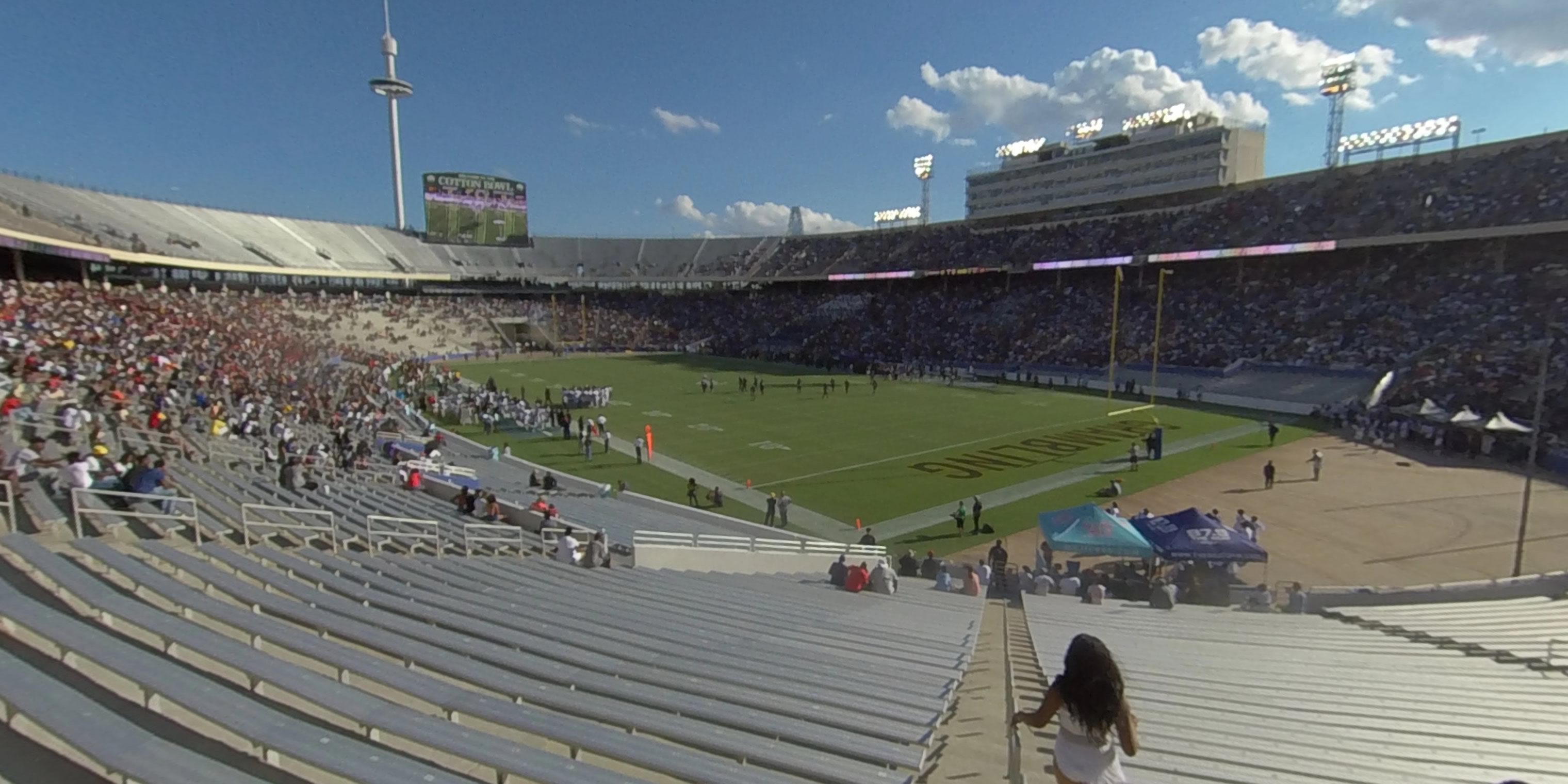 section 18 panoramic seat view  - cotton bowl
