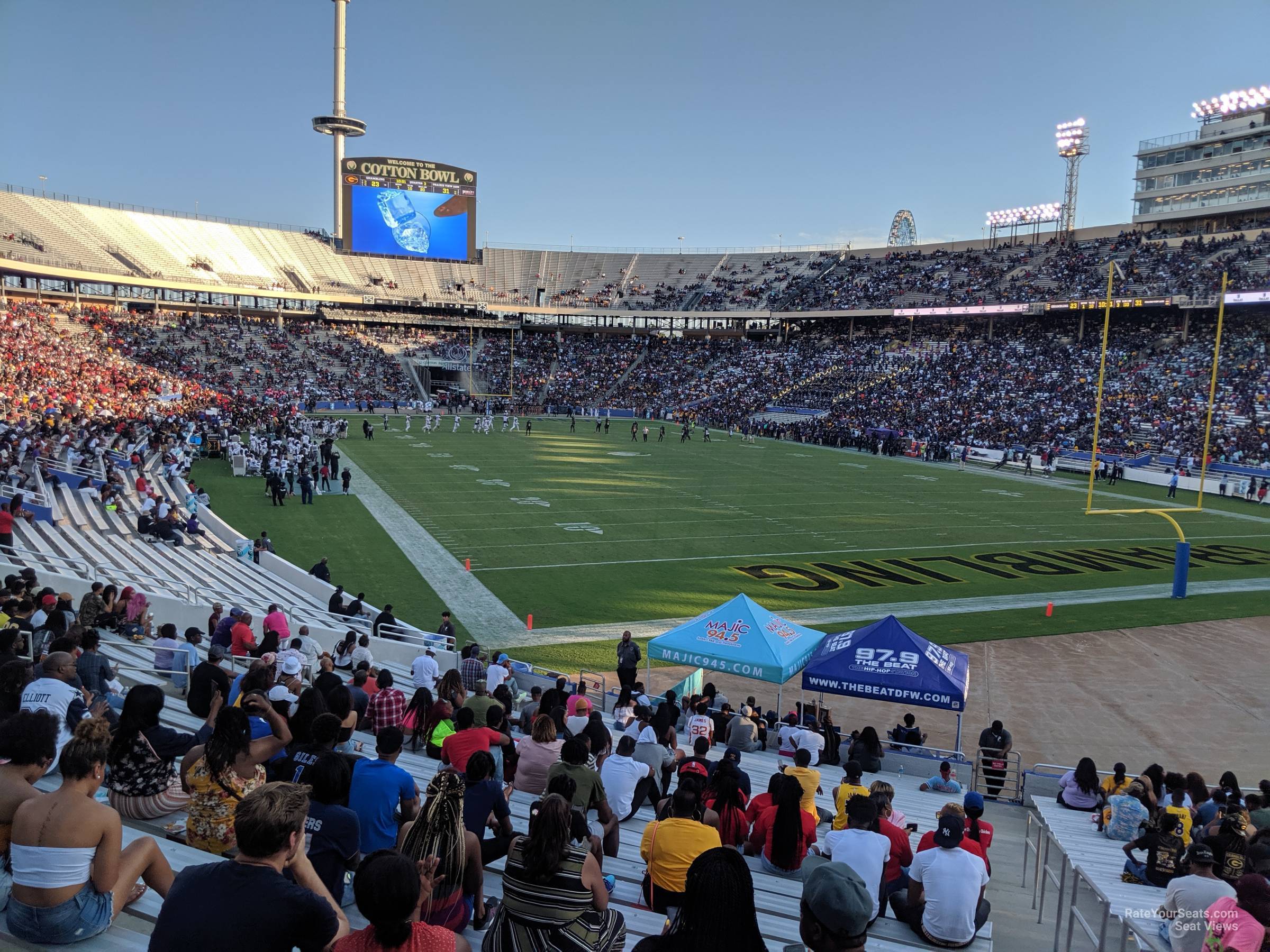 section 18, row 30 seat view  - cotton bowl stadium