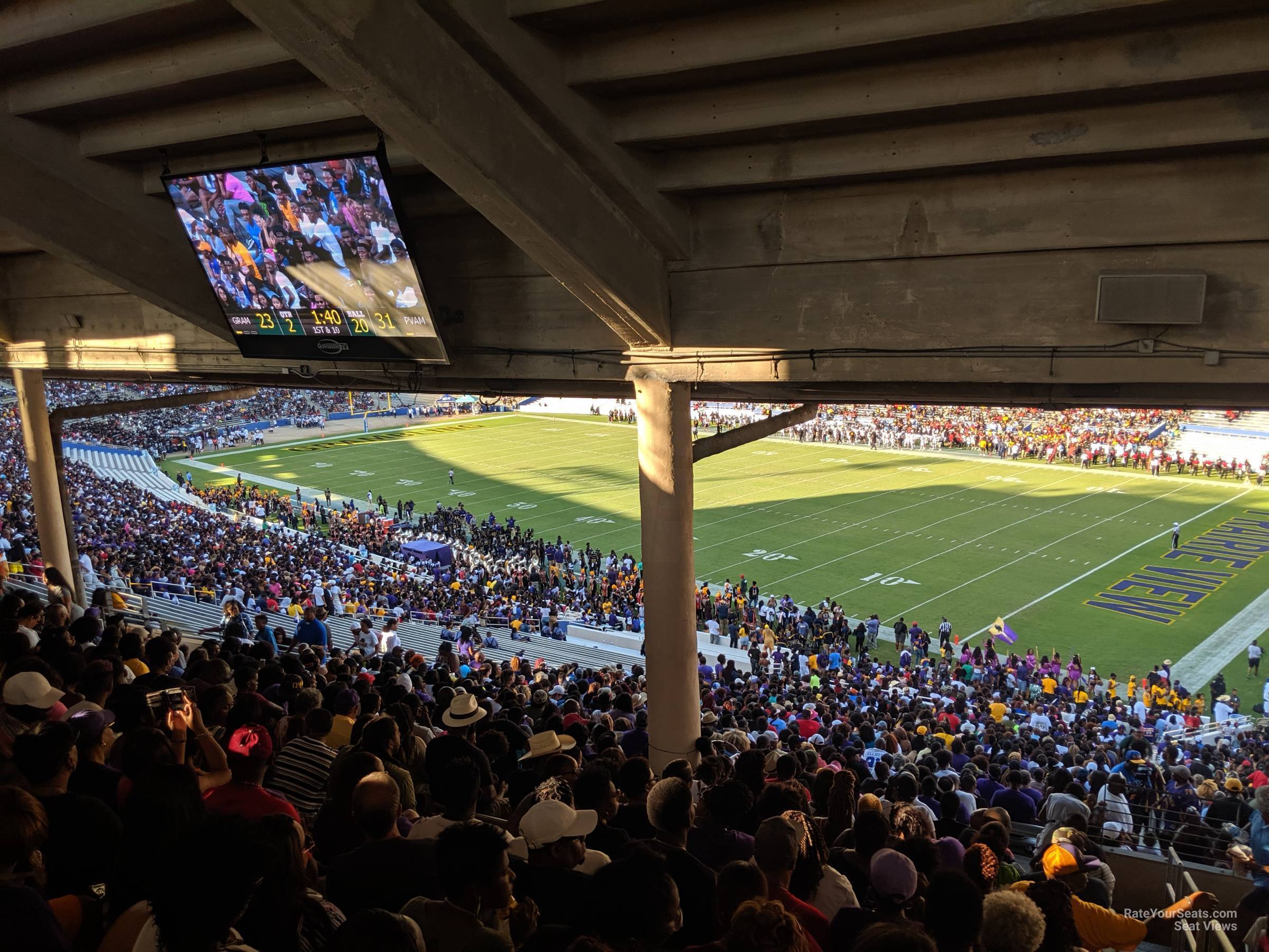section 2, row 66 seat view  - cotton bowl stadium