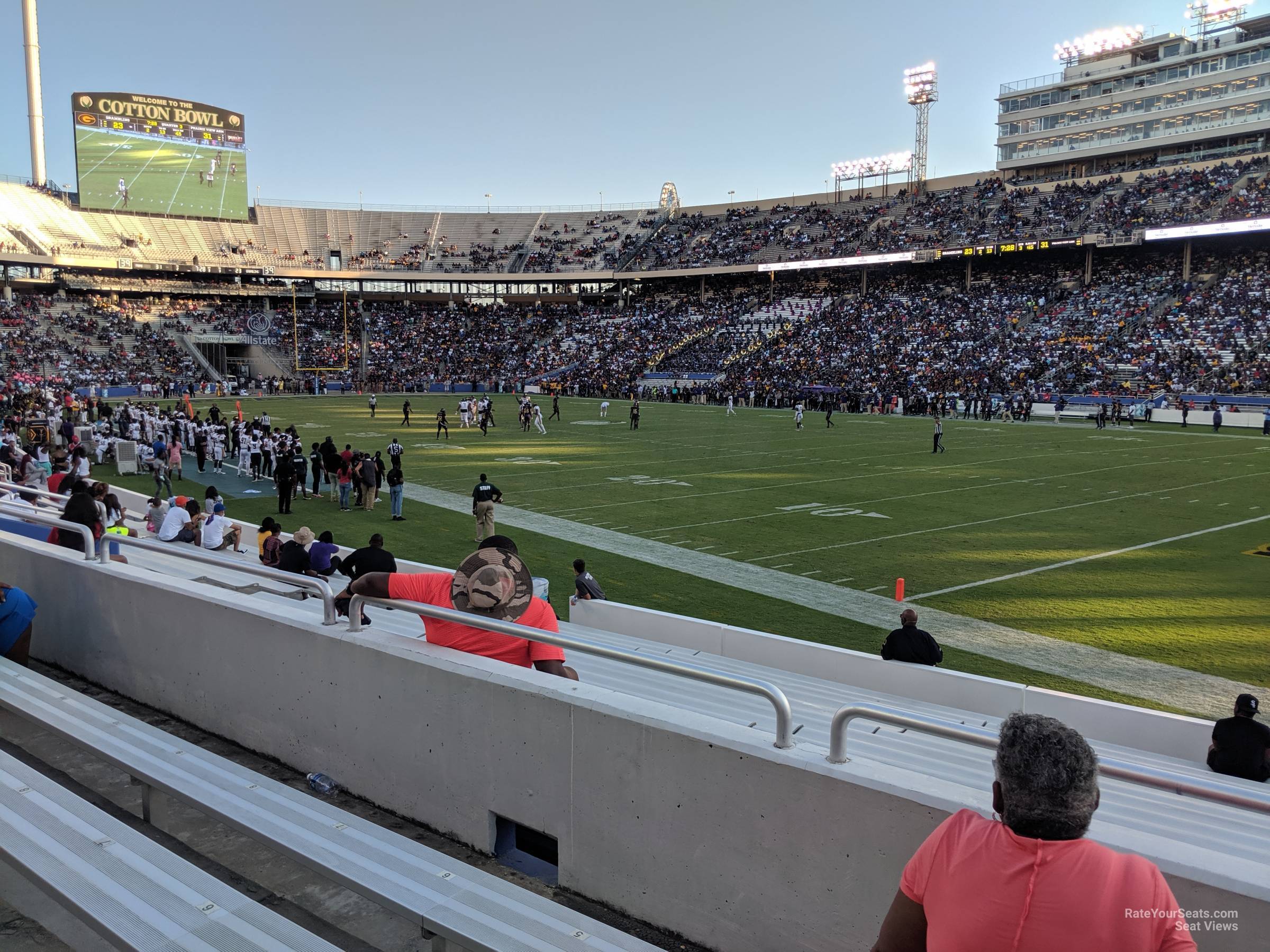 section 20, row 16 seat view  - cotton bowl stadium