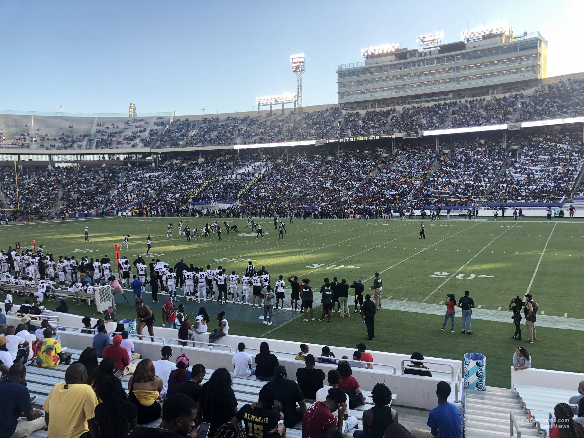 section 22, row 20 seat view  - cotton bowl