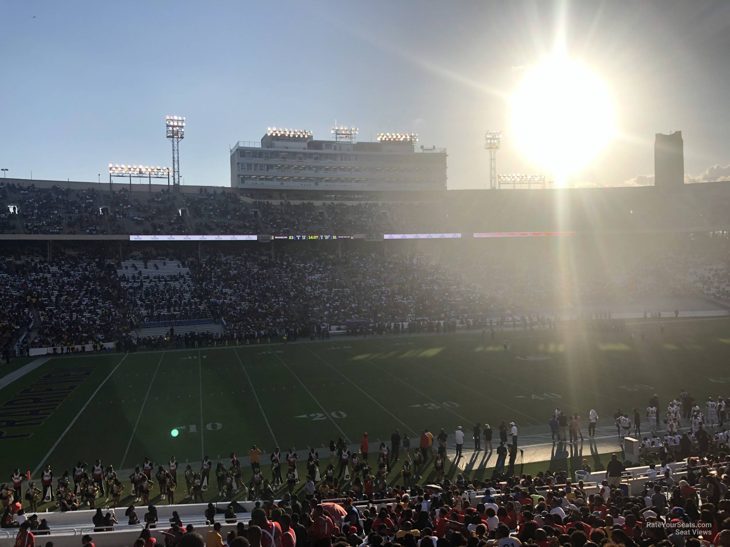 section 27, row 40 seat view  - cotton bowl stadium