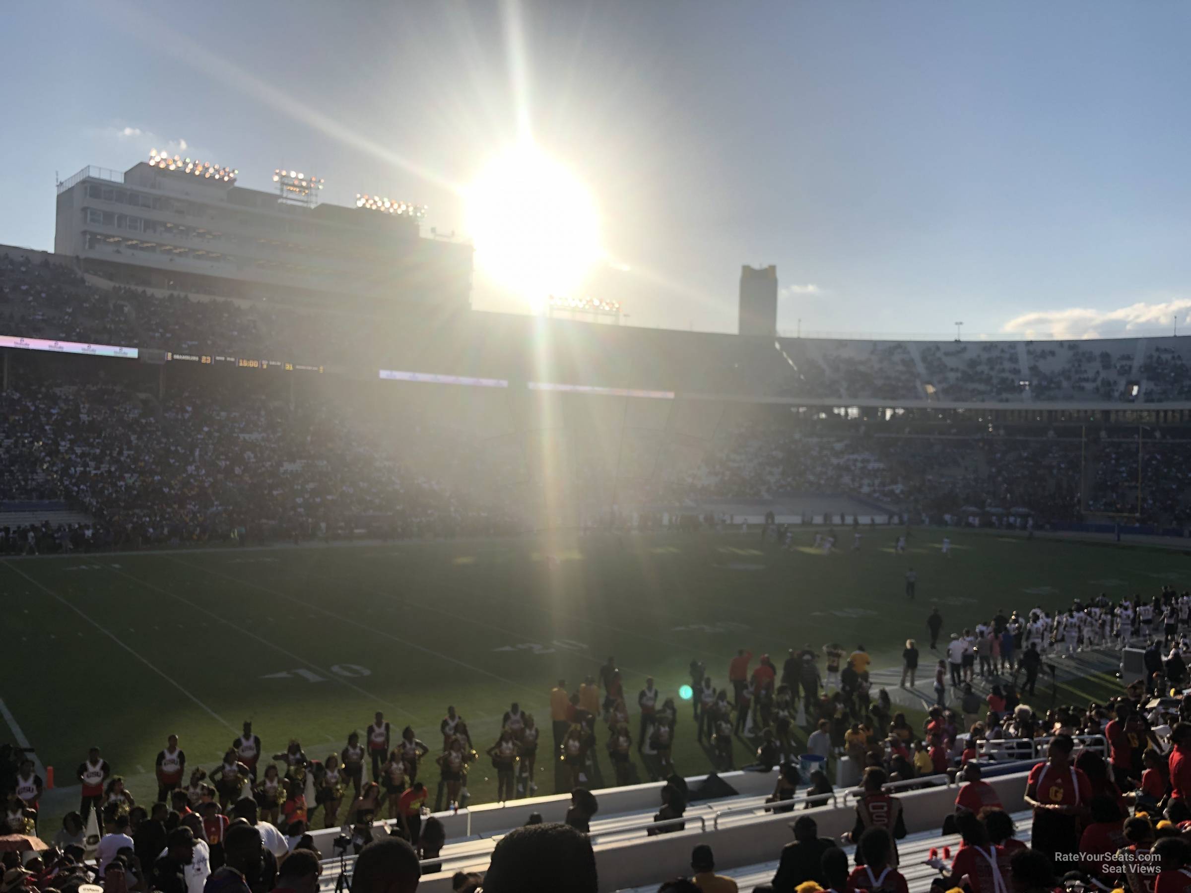 section 28, row 20 seat view  - cotton bowl
