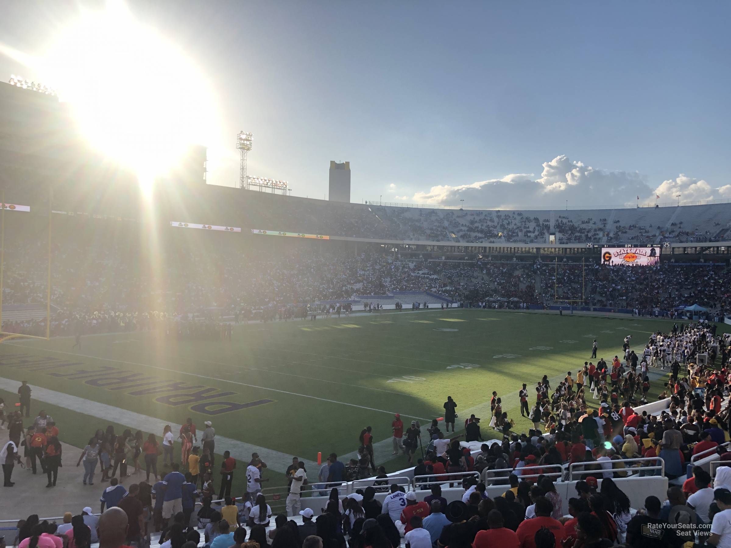 section 29, row 25 seat view  - cotton bowl