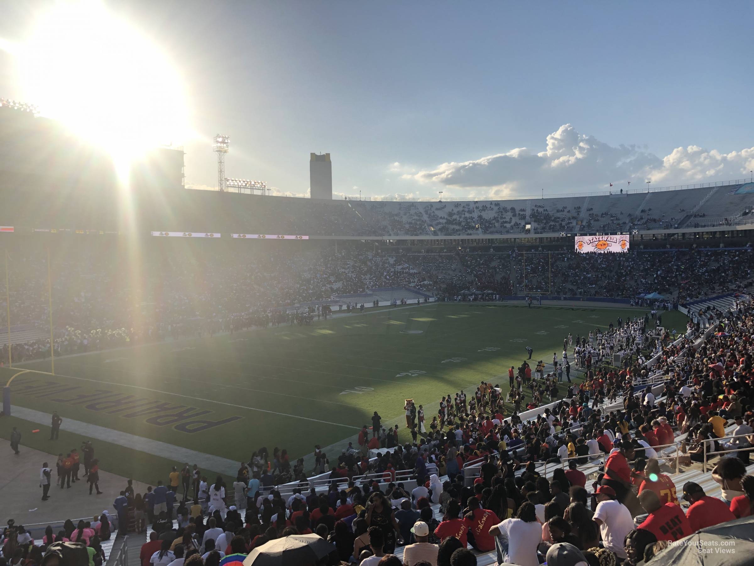 section 29, row 40 seat view  - cotton bowl stadium