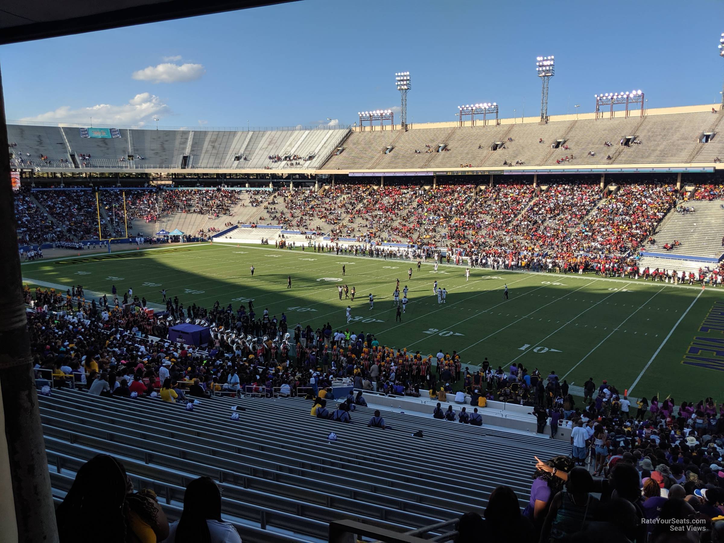 section 3, row 53 seat view - cotton bowl stadium