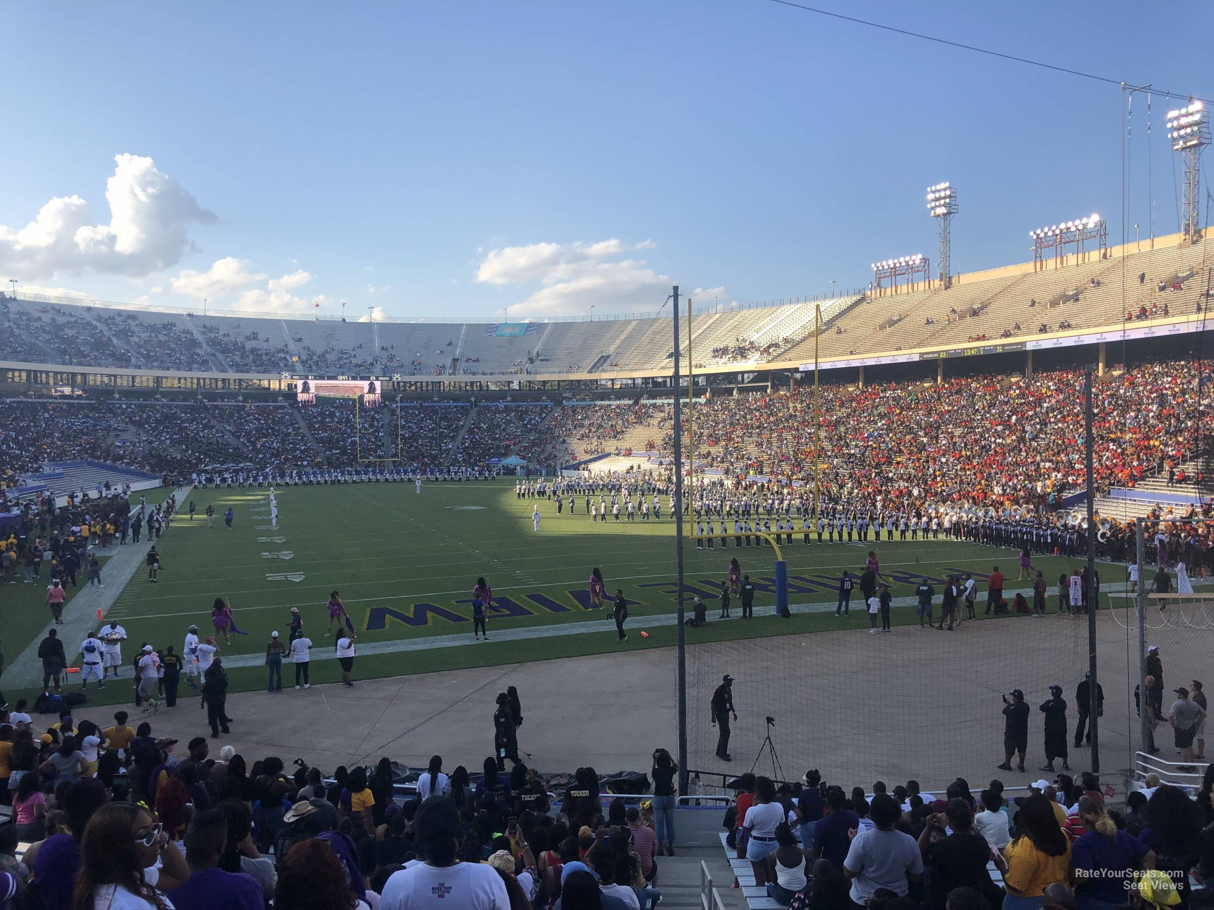section 35, row 25 seat view  - cotton bowl stadium