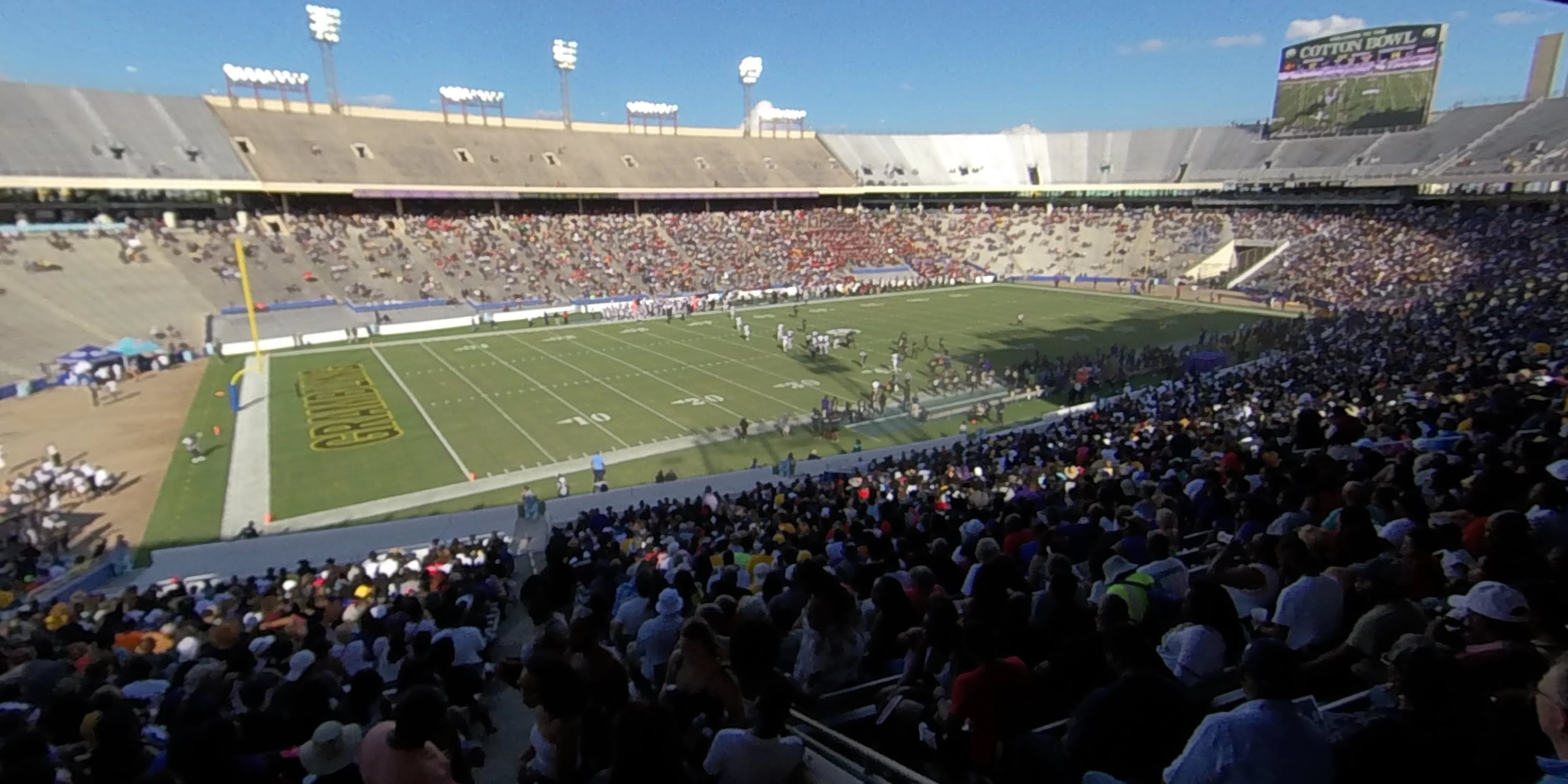 section 9 panoramic seat view  - cotton bowl