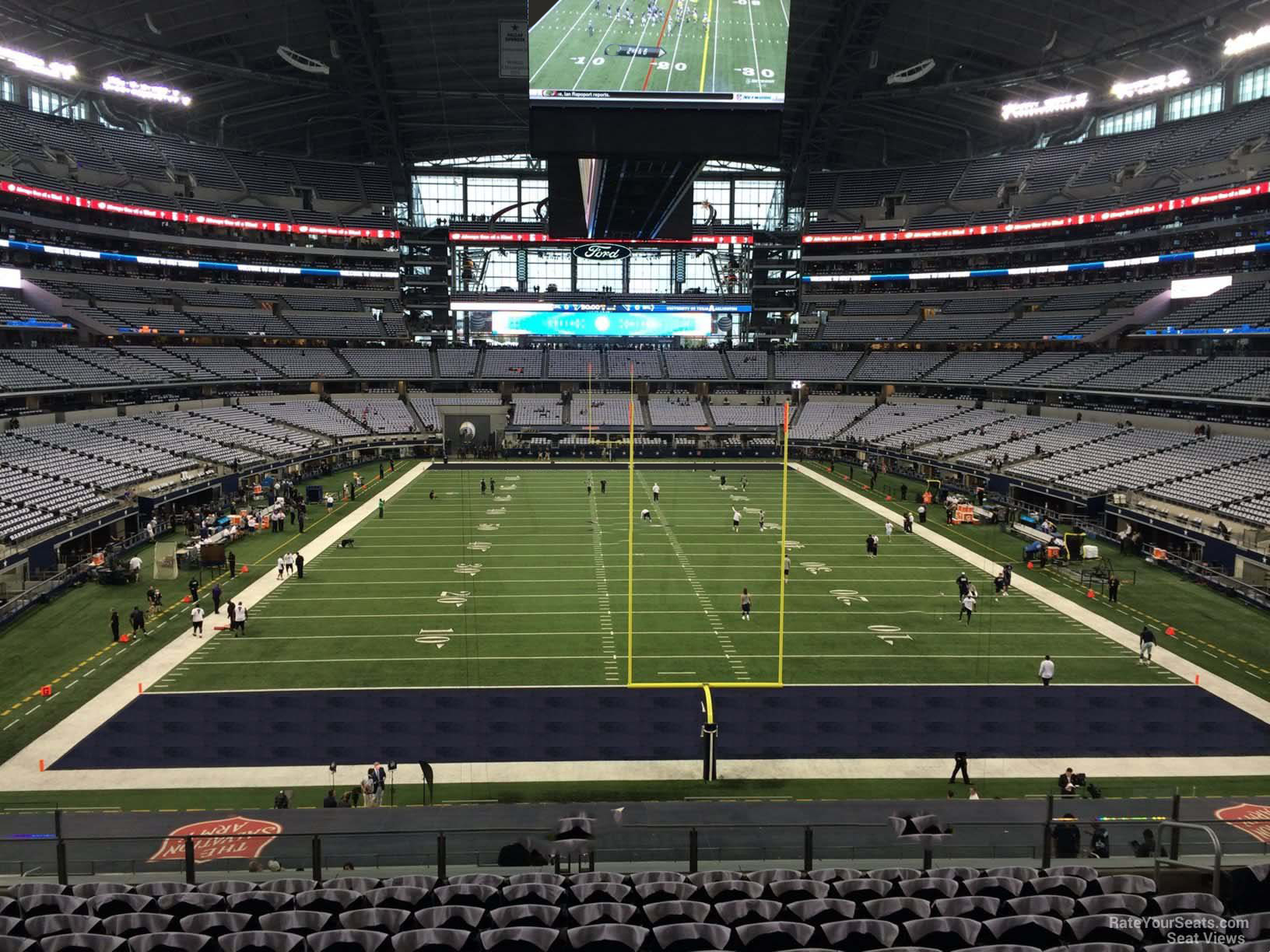 section 223, row 13 seat view  for football - at&t stadium (cowboys stadium)