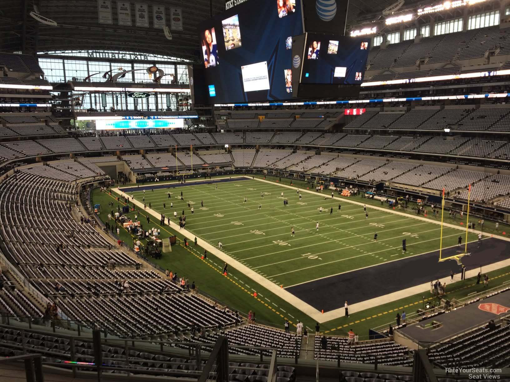 section 328, row 15 seat view  for football - at&t stadium (cowboys stadium)