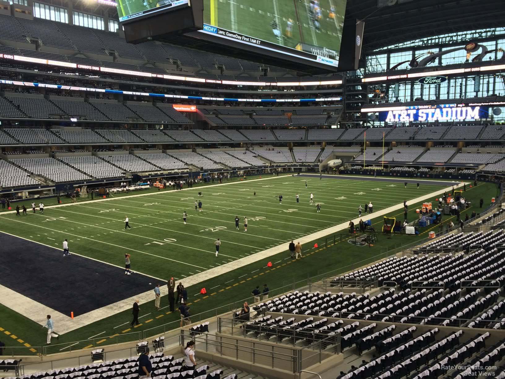 at t stadium section 217 dallas cowboys rateyourseats com cowboys seating chart view