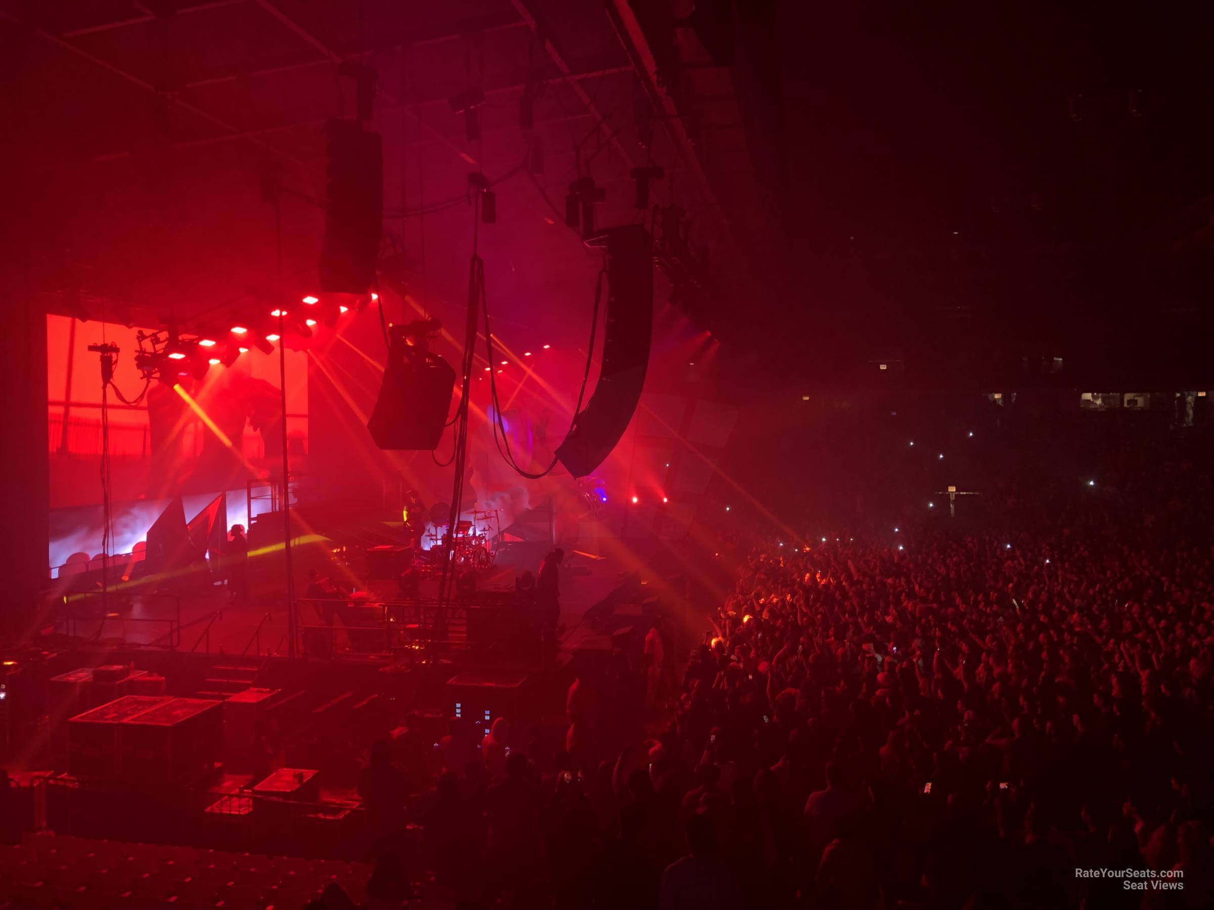 section 116, row r seat view - credit union 1 arena