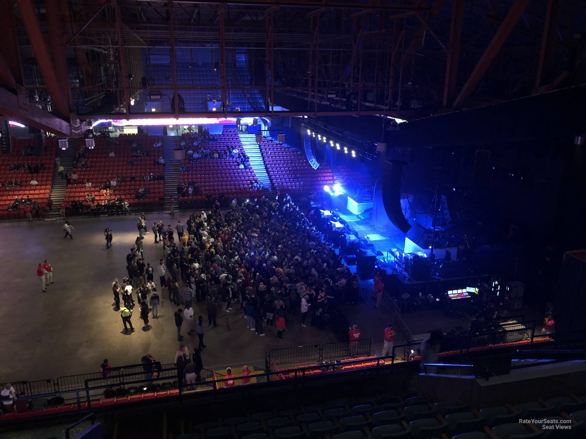 section 202, row k seat view  - credit union 1 arena