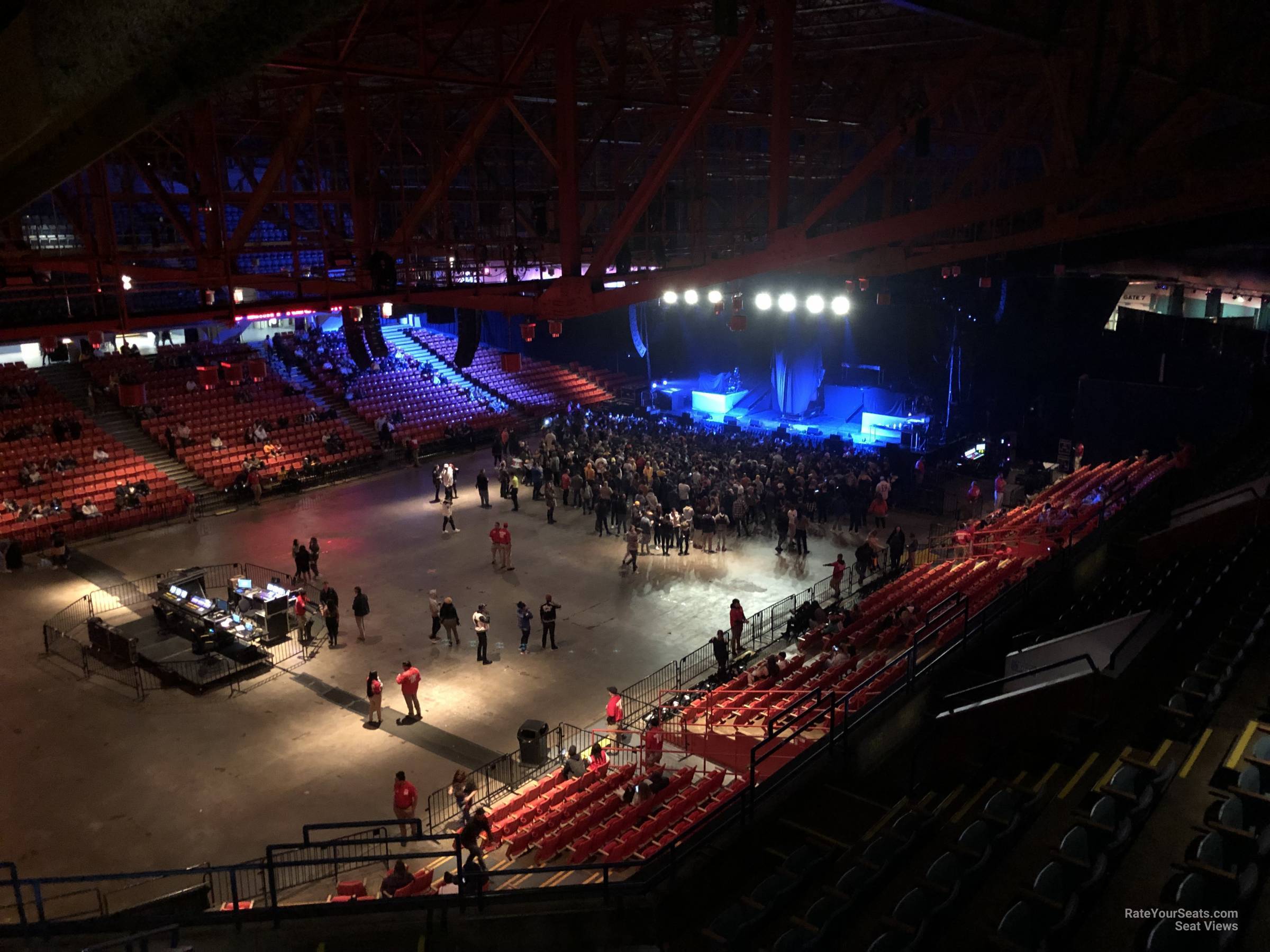 section 205, row k seat view - credit union 1 arena