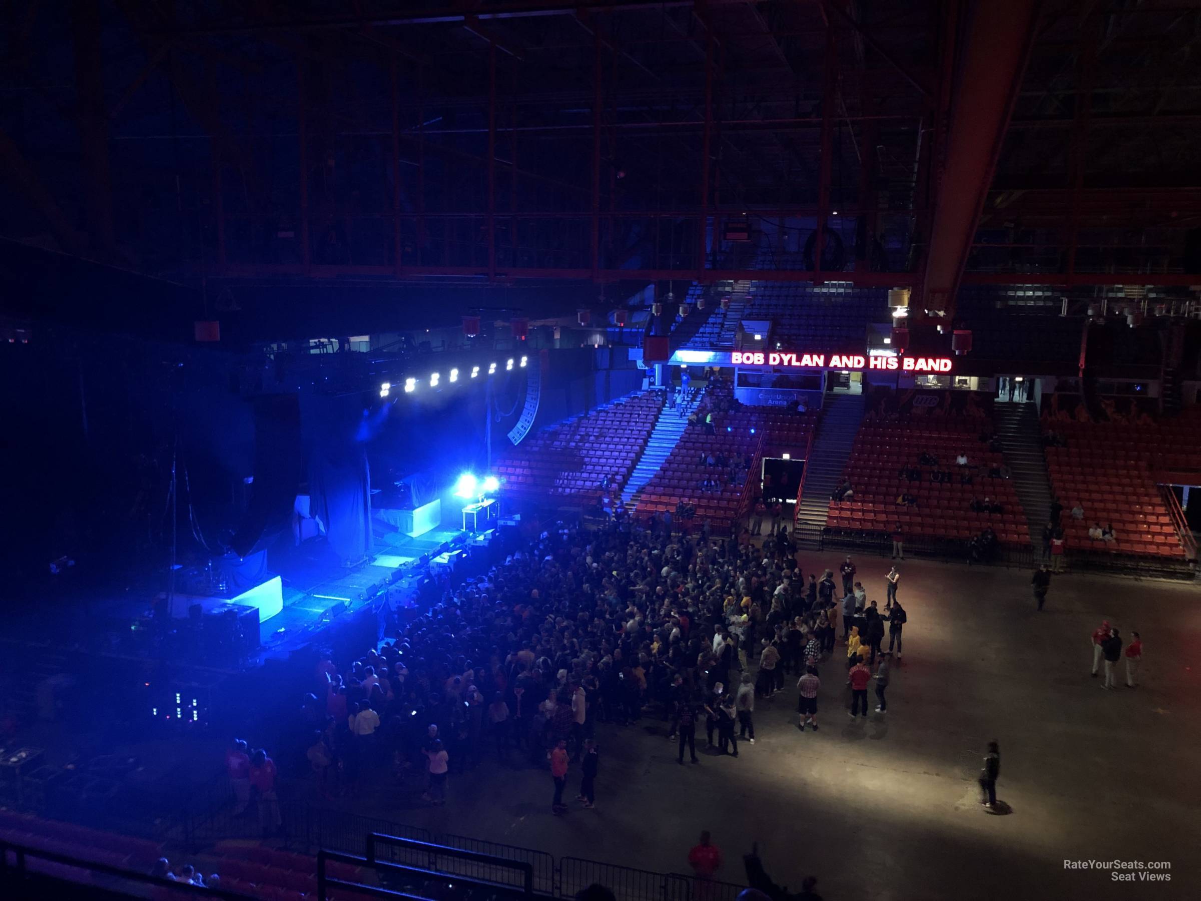 section 216, row f seat view  - credit union 1 arena