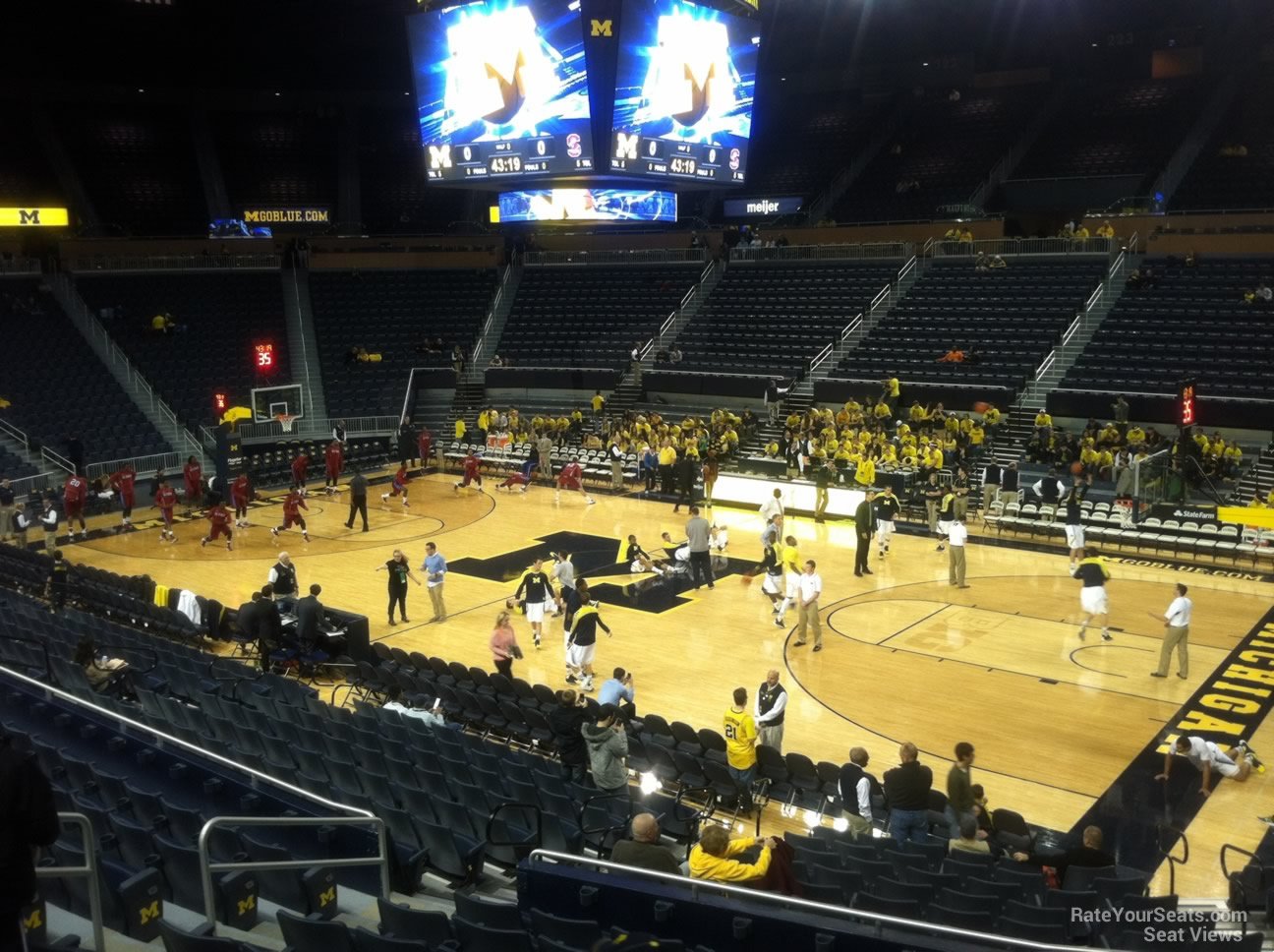 section 101, row 16 seat view  - crisler center
