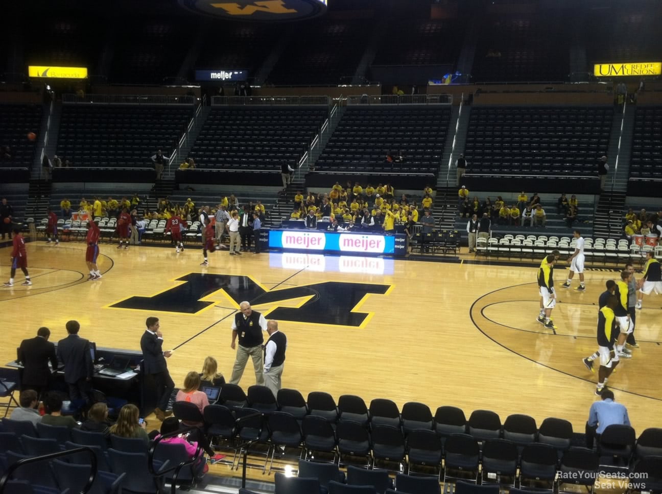 section 104, row 8 seat view  - crisler center