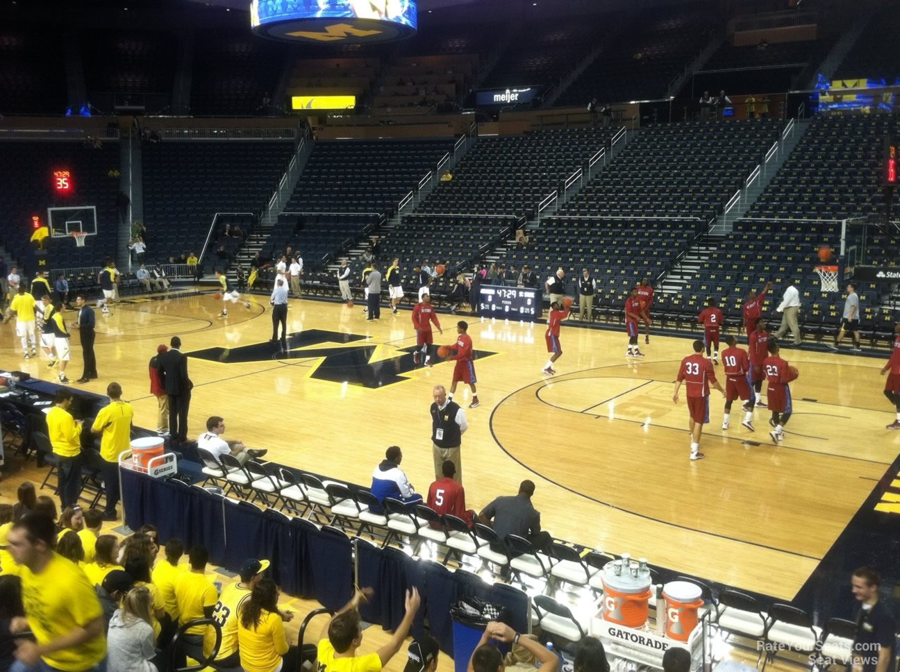 section 120, row 8 seat view  - crisler center