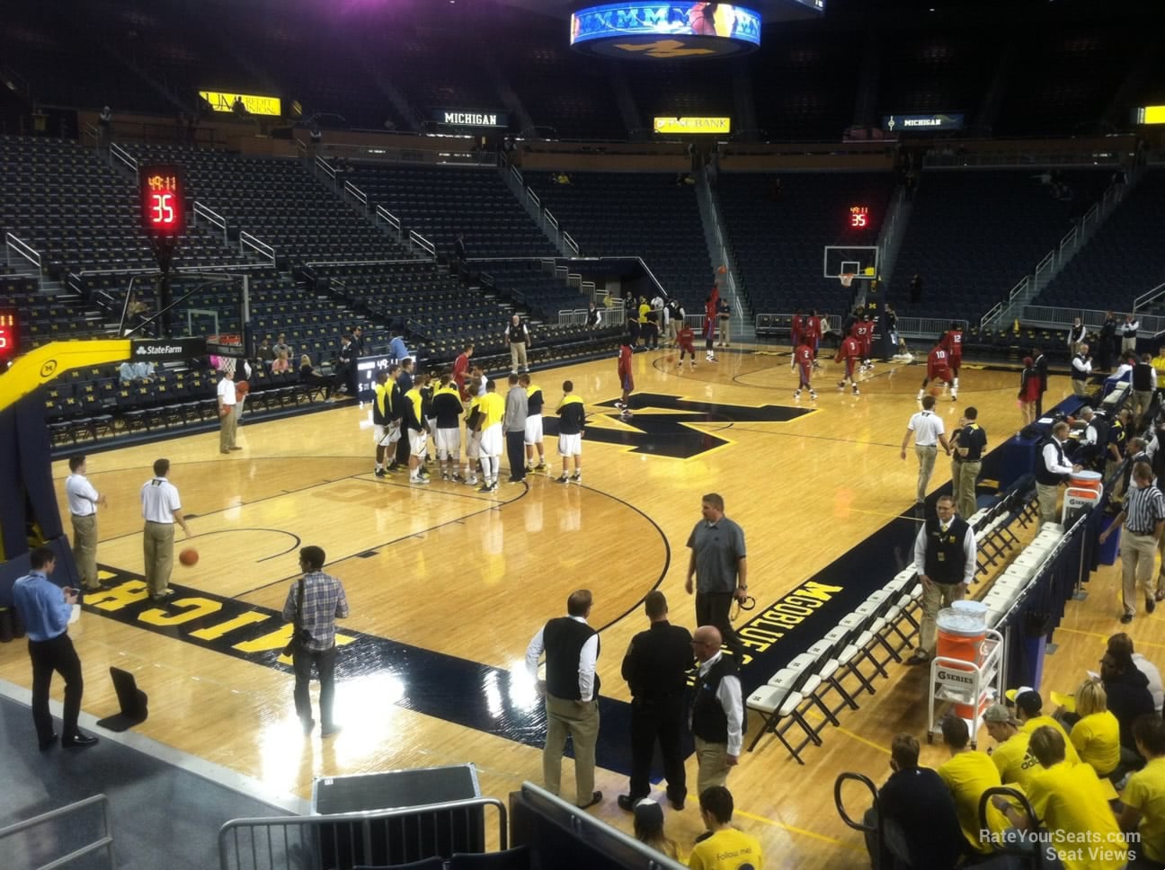 section 128, row 8 seat view  - crisler center
