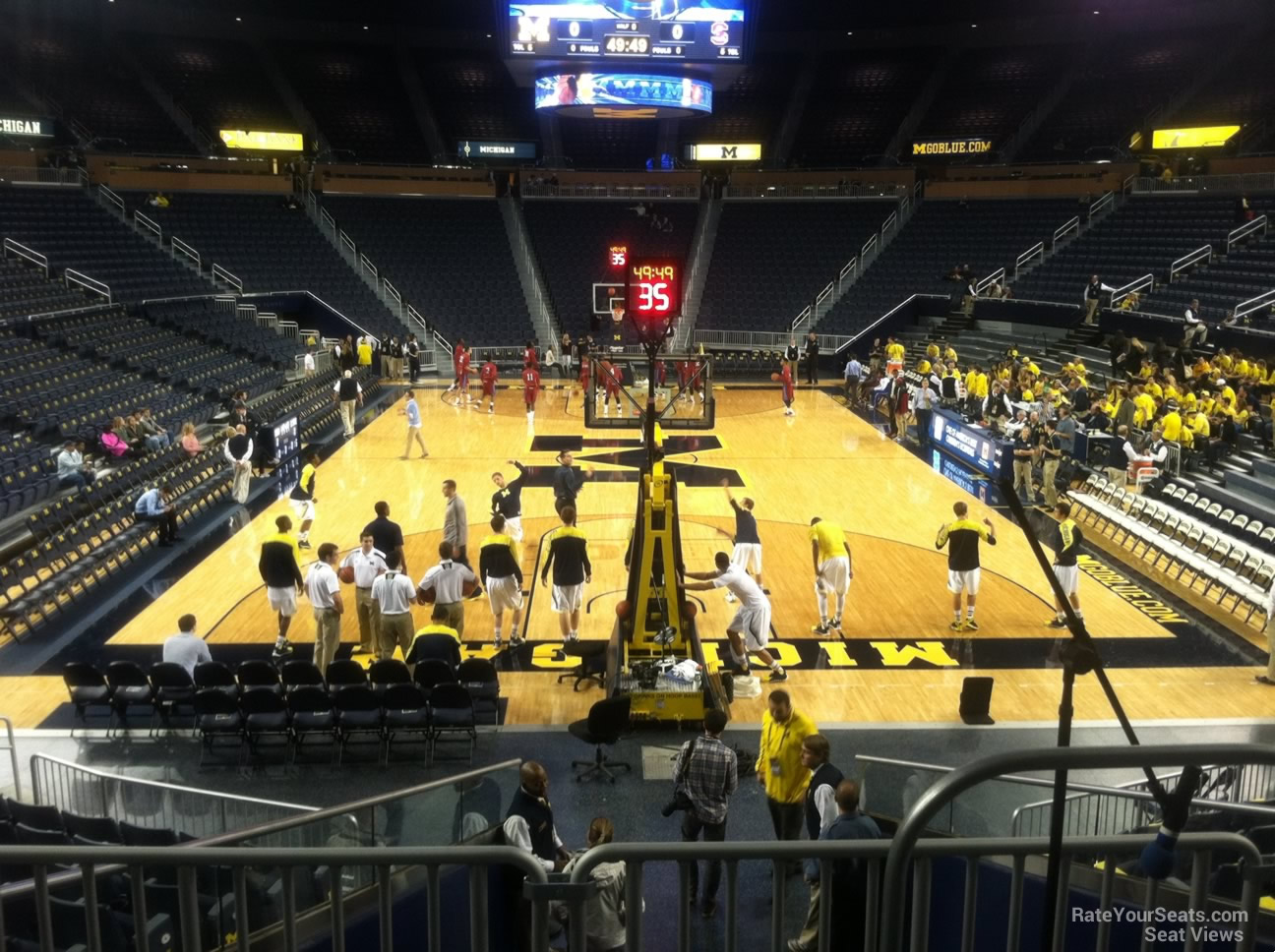 section 132, row 8 seat view  - crisler center