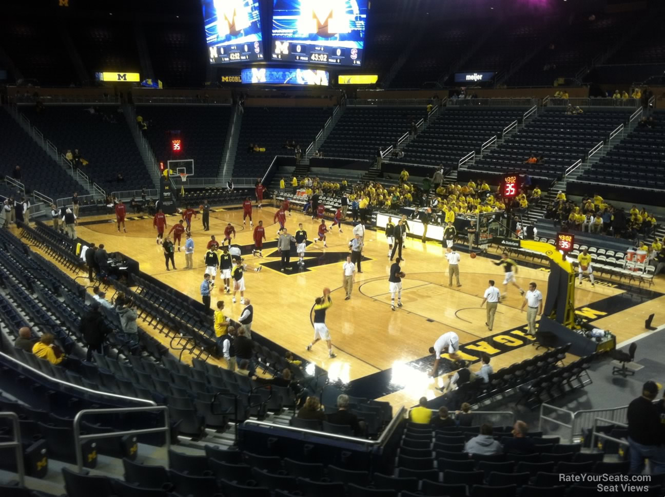 section 136, row 16 seat view  - crisler center