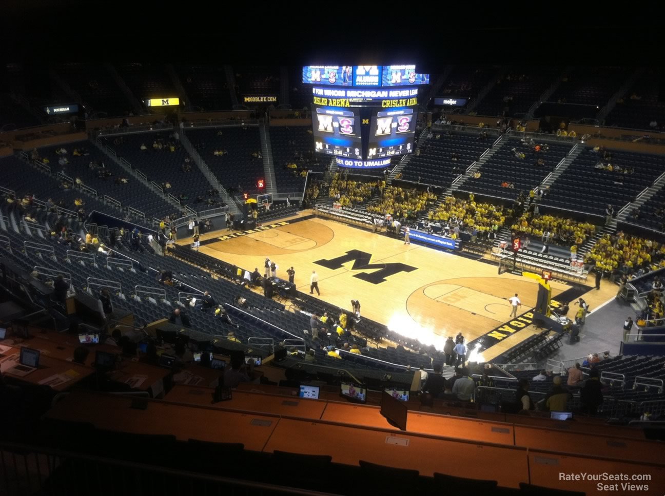 section 201, row 38 seat view  - crisler center