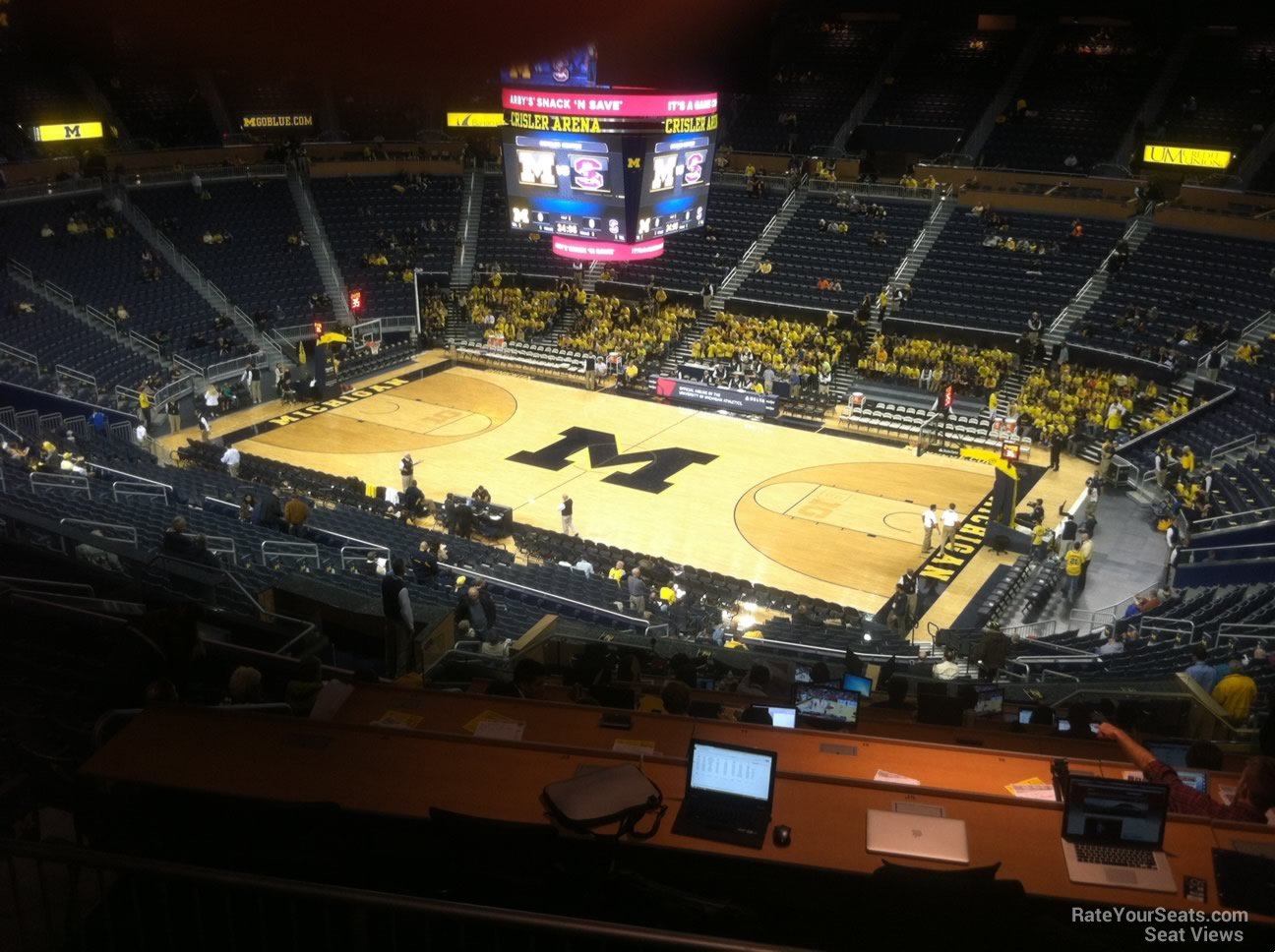 section 202, row 38 seat view  - crisler center