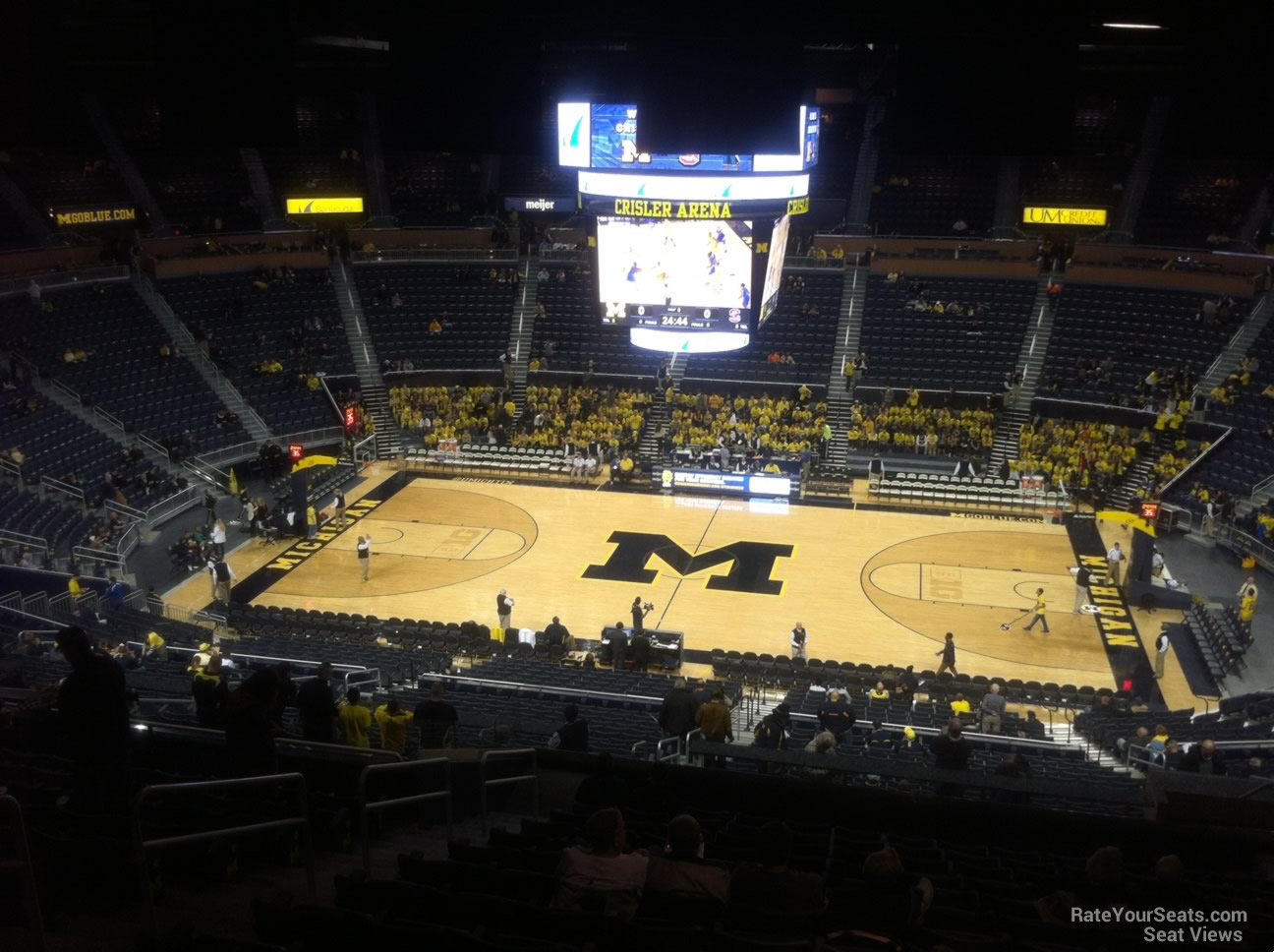 section 204, row 38 seat view  - crisler center